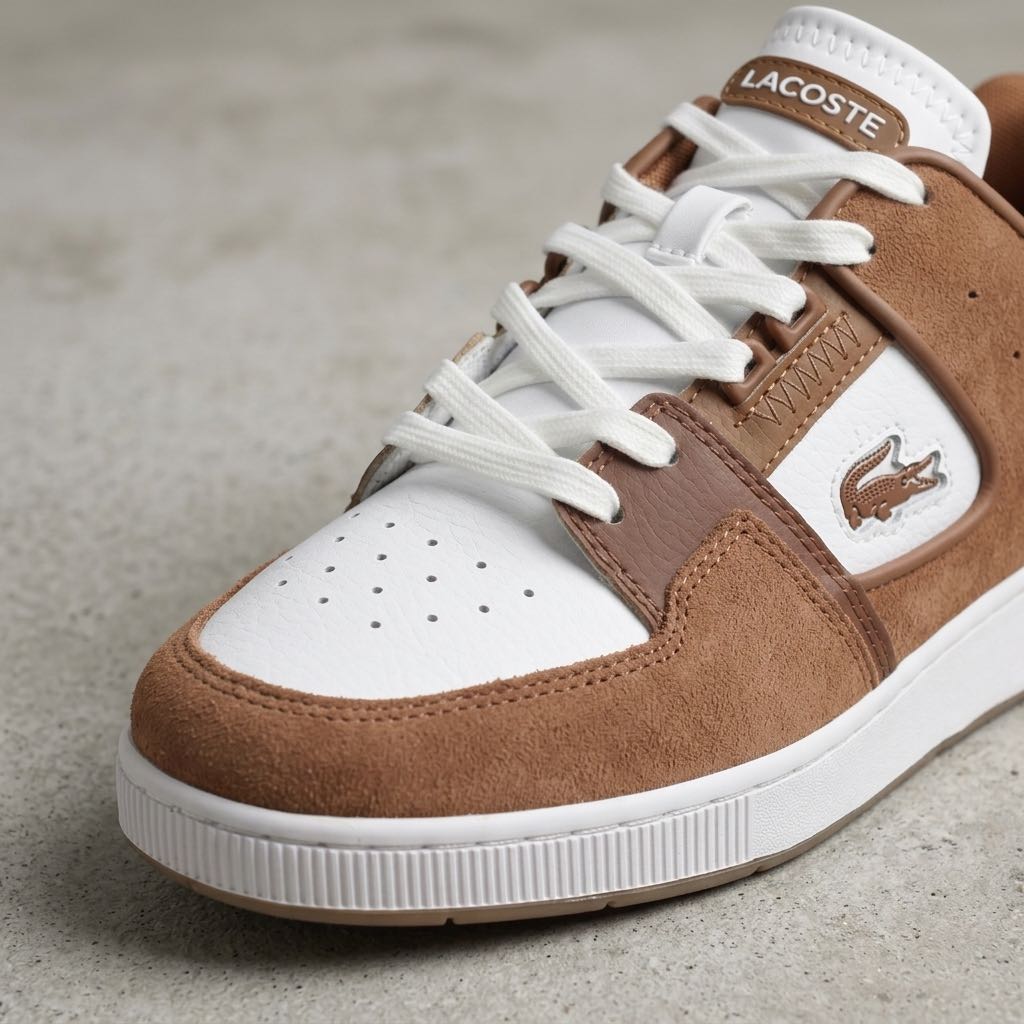 LACOSTE Court Cage - Sneakers in Suede Man brown Photo 5