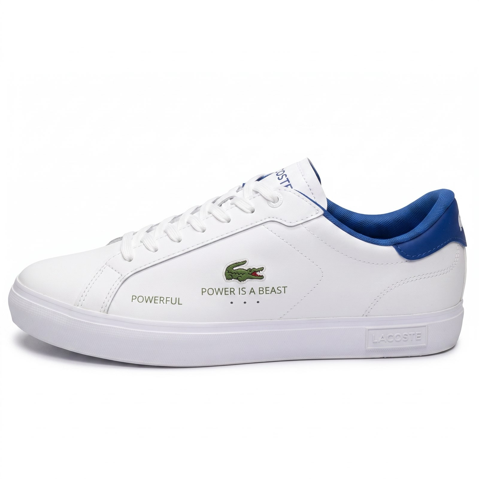 LACOSTE Powercourt - Leather Sneakers Man white Photo 4