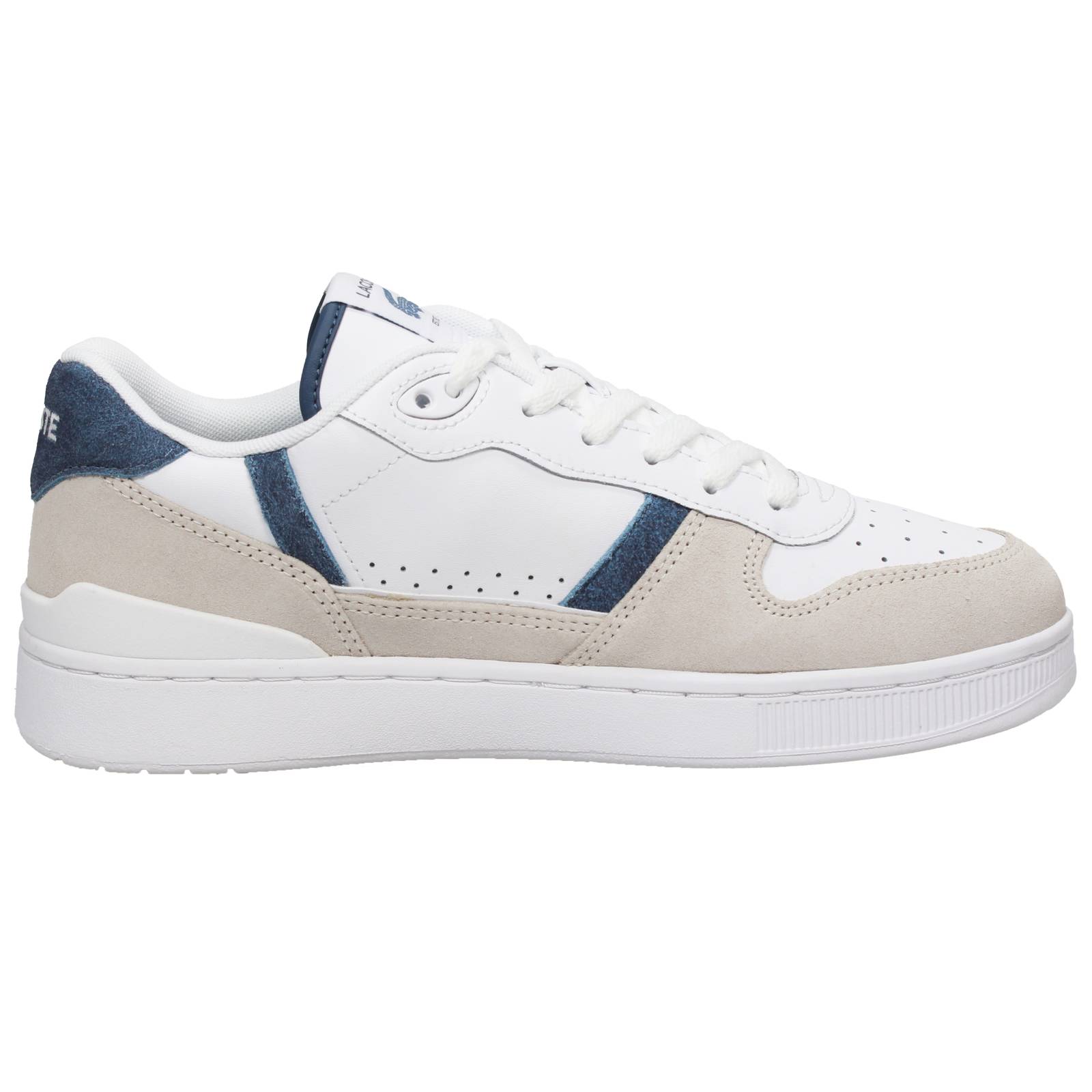 LACOSTE T Clip Set - Sneakers in Suede Uomo bianco Foto 3