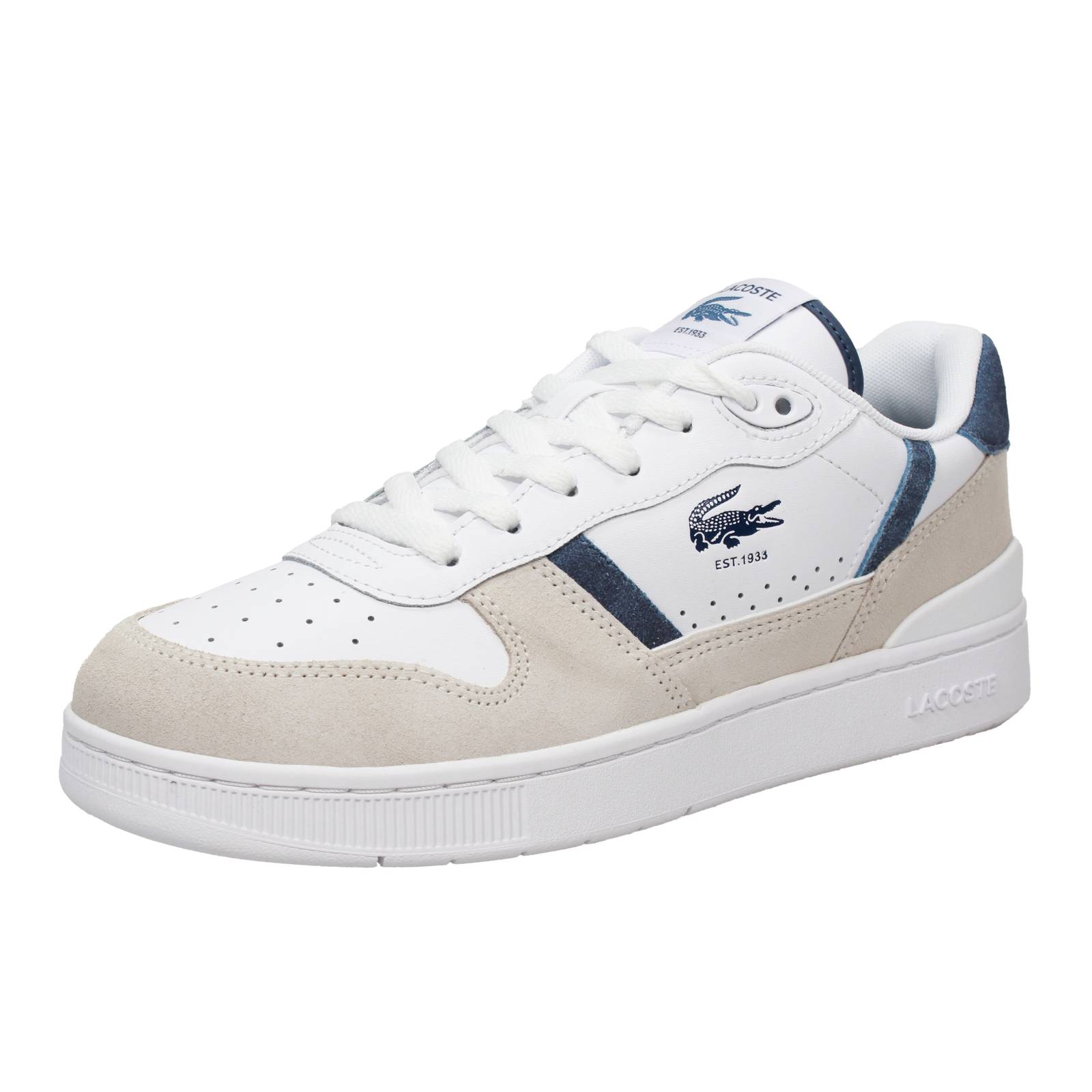 LACOSTE T Clip Set - Sneakers en daim Homme blanc