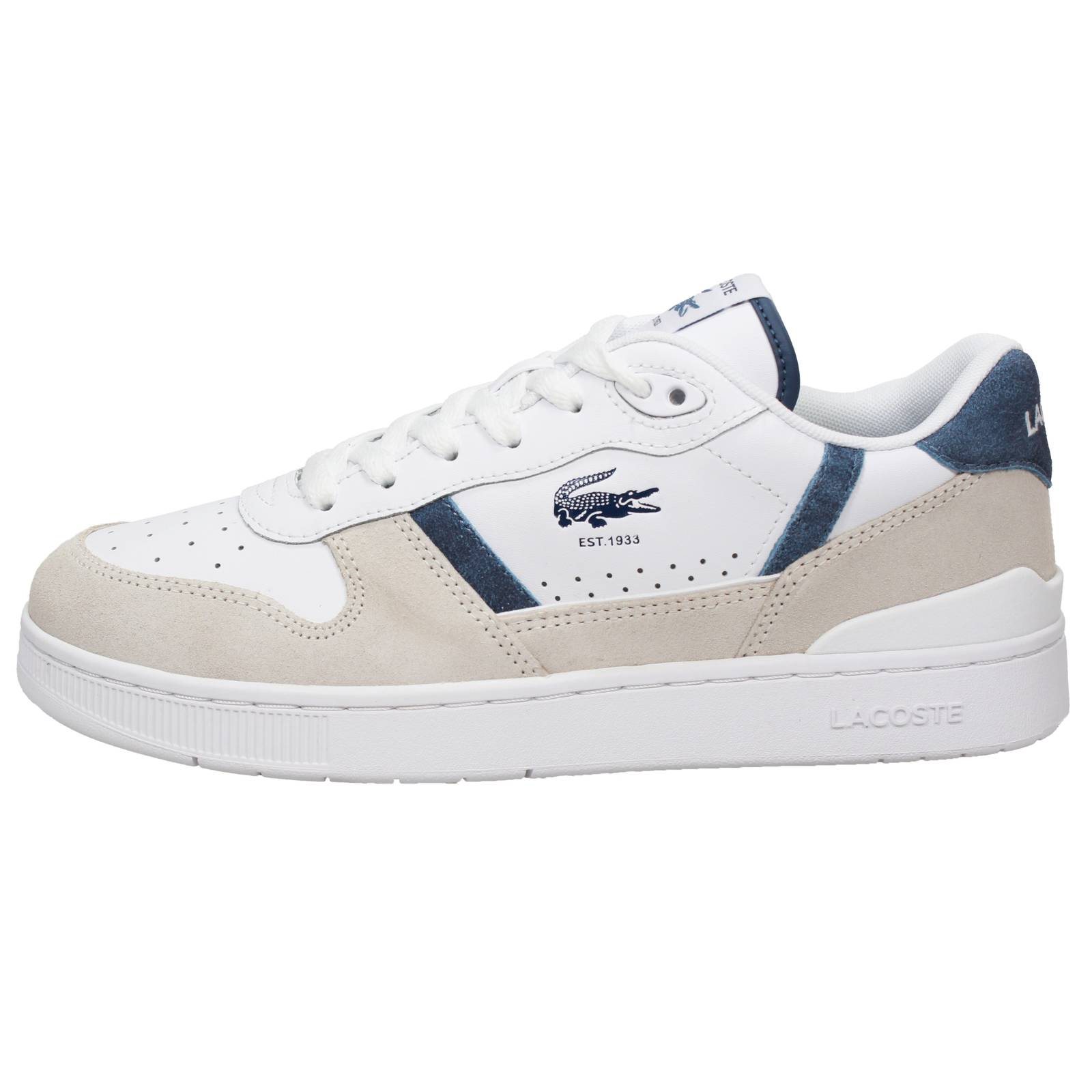 LACOSTE T Clip Set - Sneakers in Suede Uomo bianco Foto 4