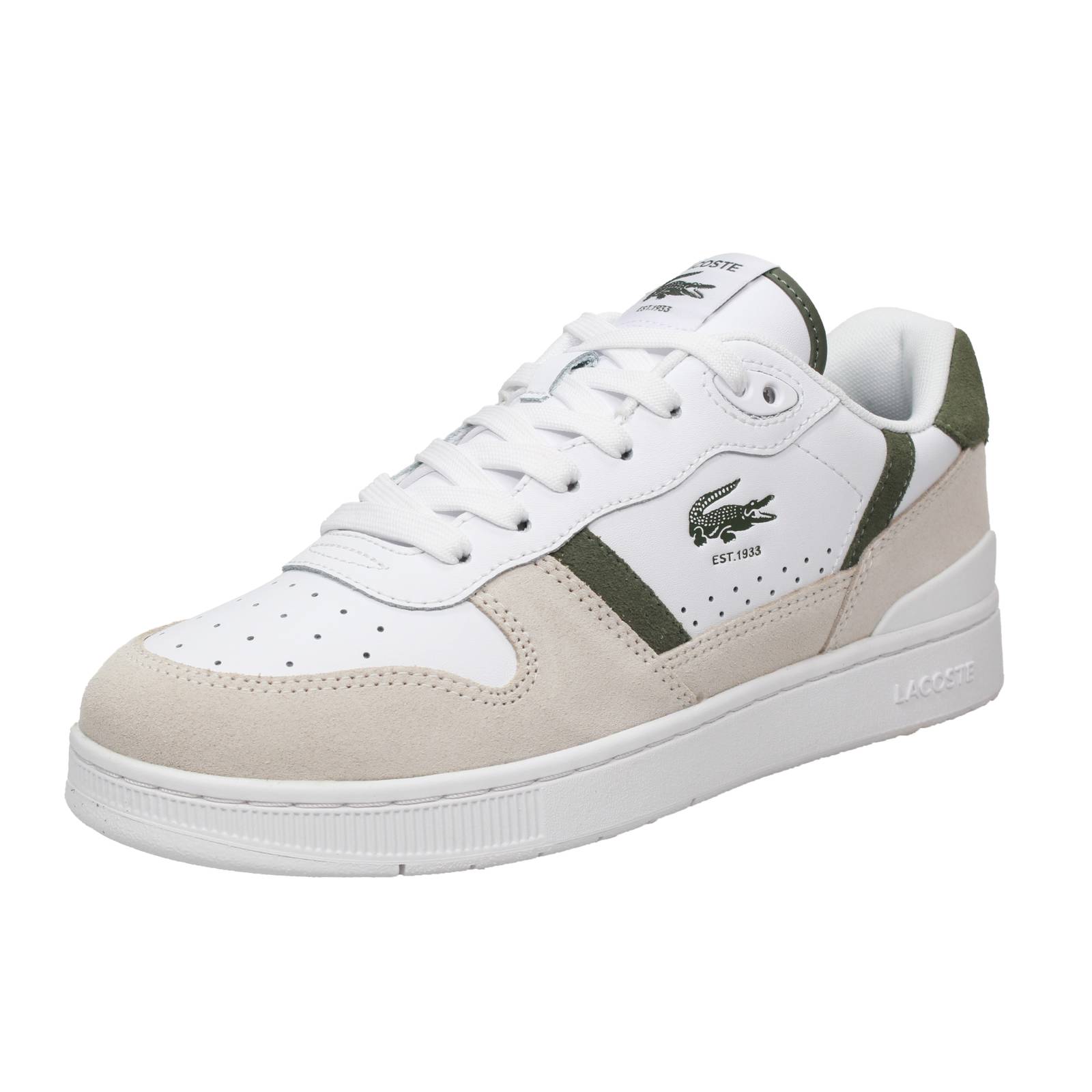 LACOSTE T Clip Set - Sneakers en daim Homme blanc