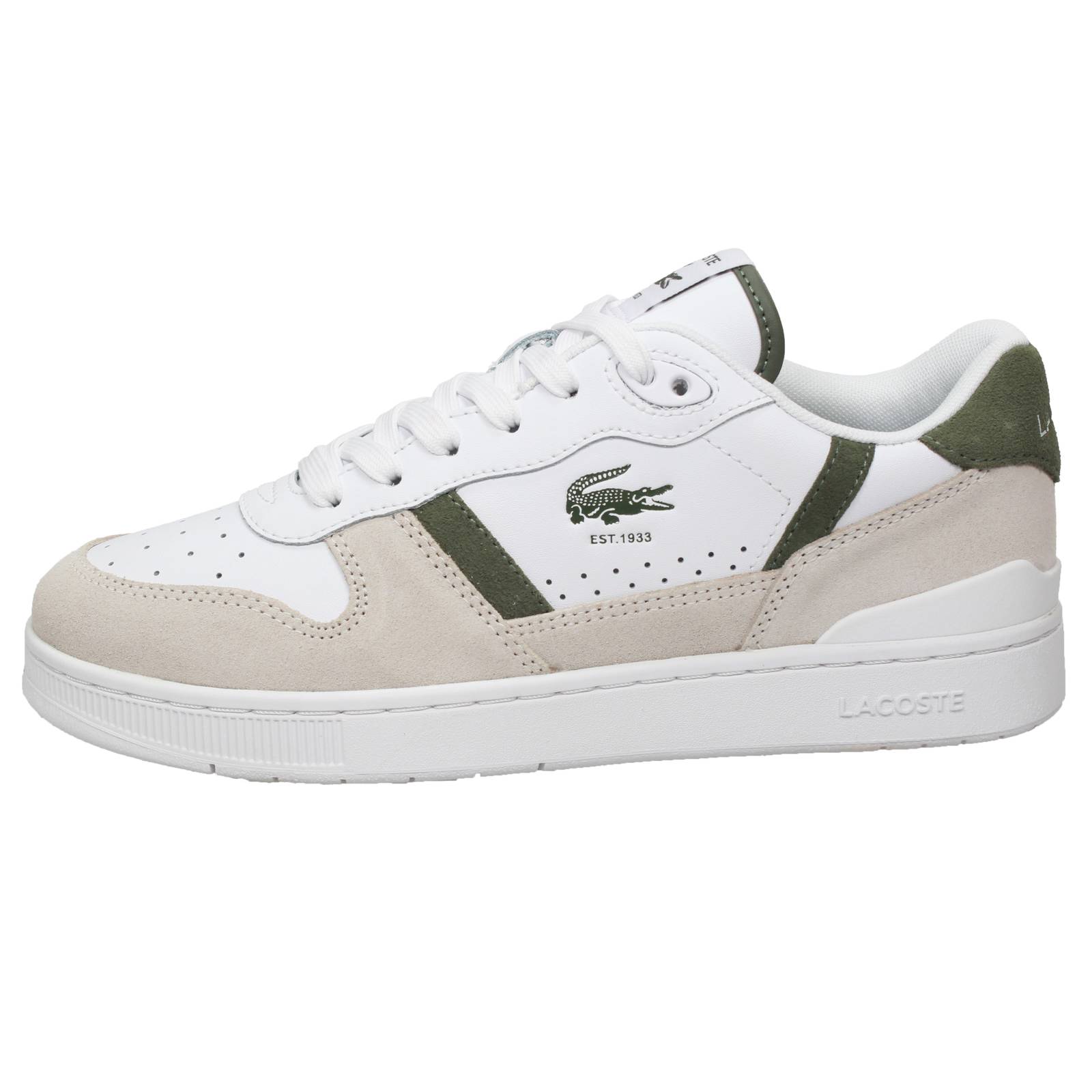 LACOSTE T Clip Set - Sneakers in Suede Uomo bianco Foto 4