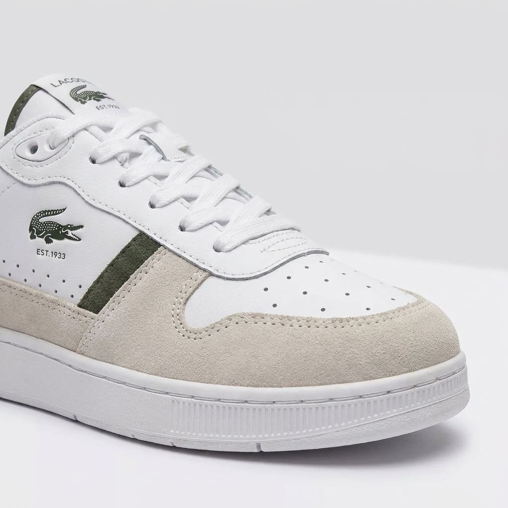 LACOSTE T Clip Set - Sneakers in Suede Uomo bianco Foto 5