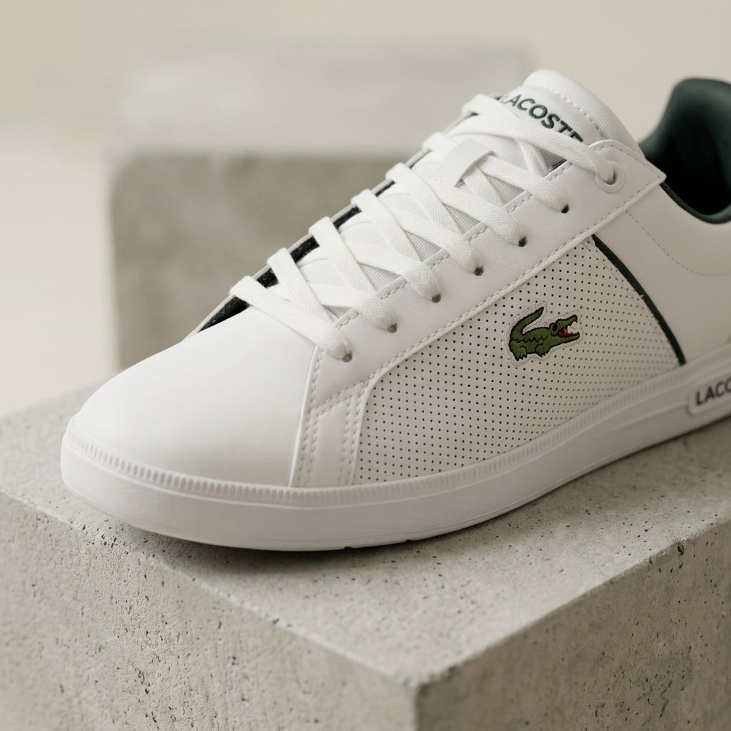 LACOSTE Lite Base - Sneakers basse in Pelle Uomo bianco Foto 5