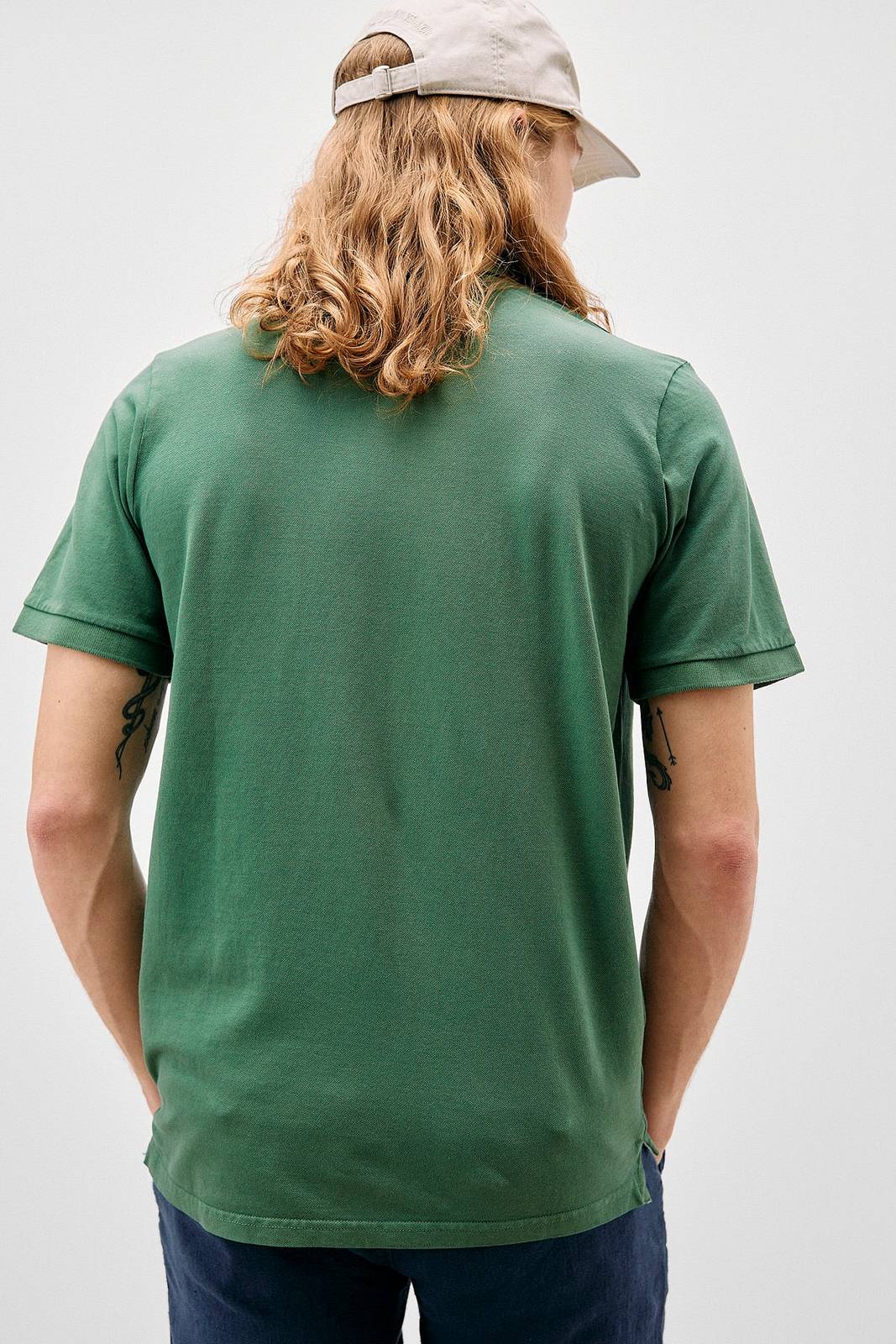 ROY ROGER'S Classic Piquet Polo Man green Photo 3