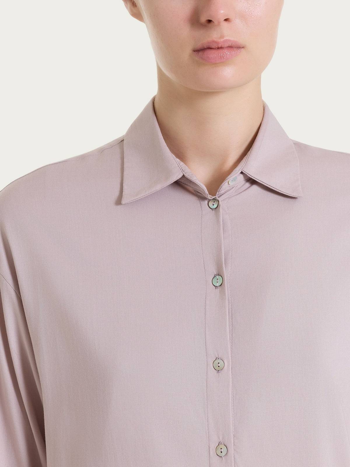 RAGNO Chemise 3/4 ouverte Femme marron Photo 4