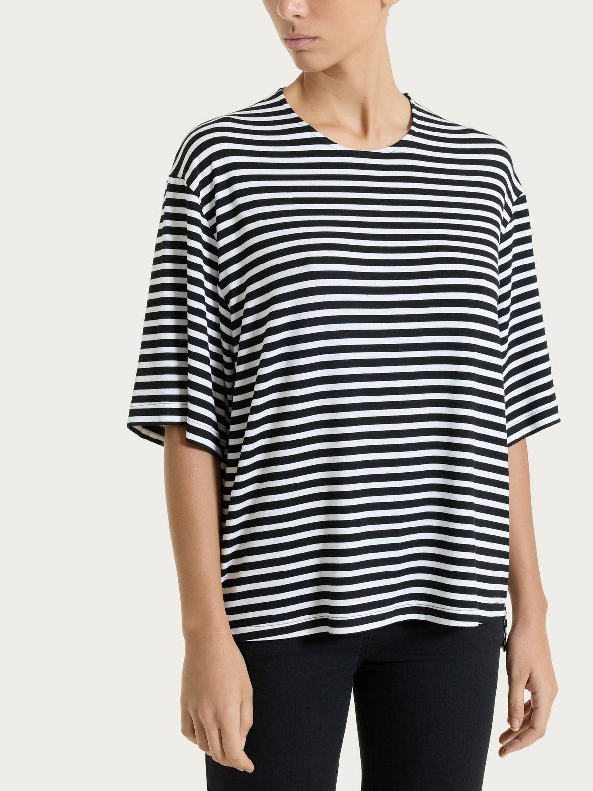RAGNO Boxy-T-Shirt Damen schwarz
