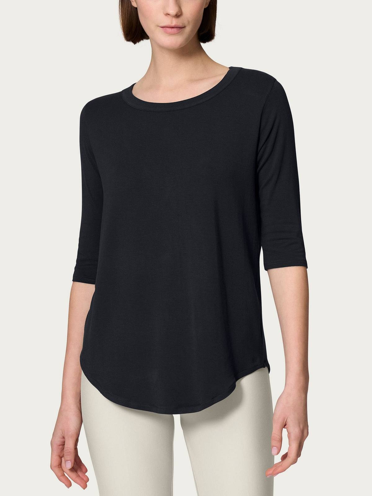 RAGNO 3/4-T-Shirt Damen schwarz