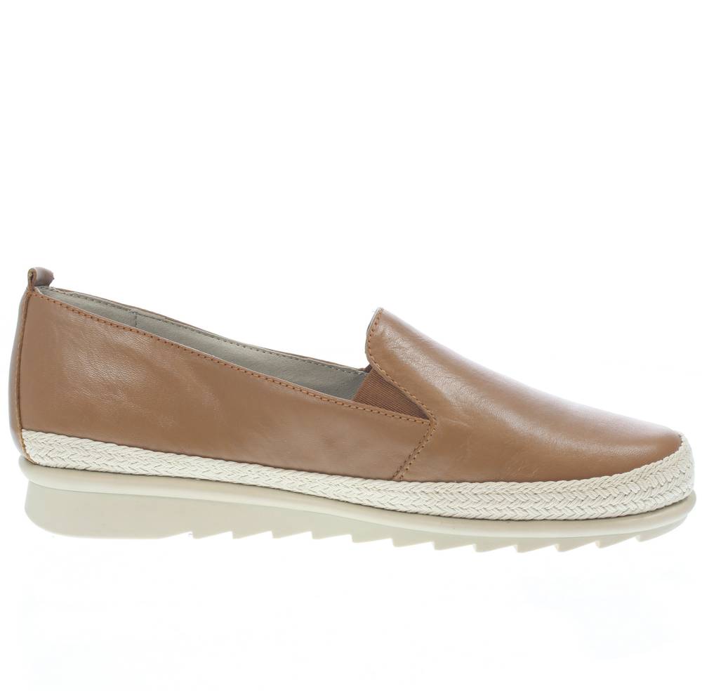 CINZIA SOFT Slip On comfort in Pelle beige Slip On Donna IV188691