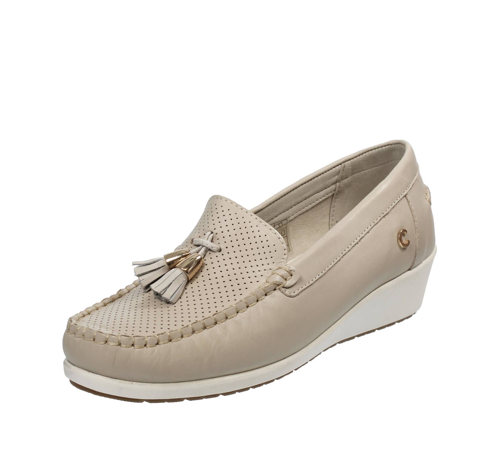 Мягкие мокассины Cinzia в стиле Пелле с наплечным рисунком Гриджио - Донна Скарпе Мокассини 18690₽