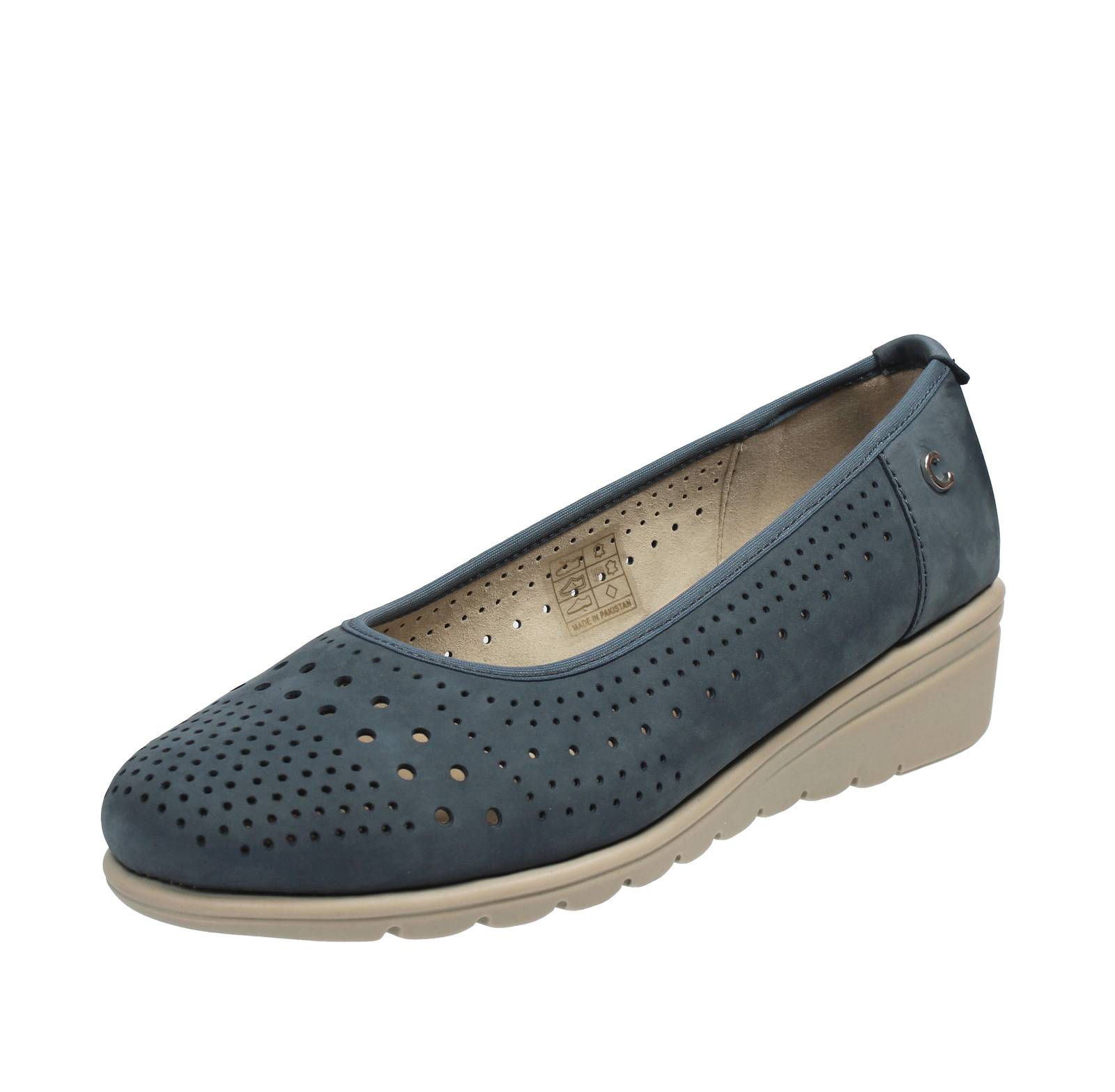 Мягкие мокассины Cinzia в голубом цвете Pelle Traforata - Мокассини Донны Скарпе