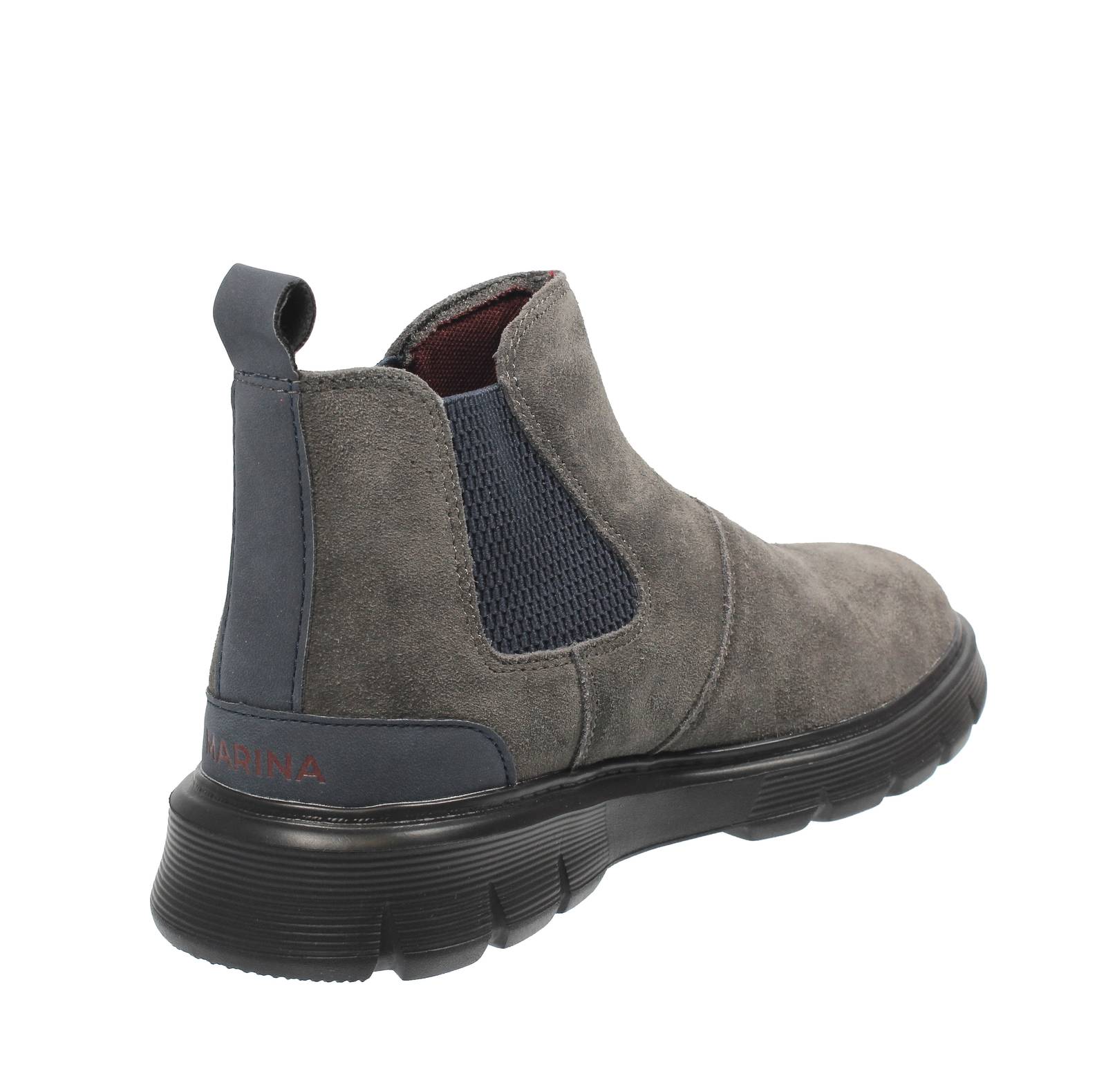 MARINA MILITARE Bottes Chelsea en daim Homme gris Photo 4