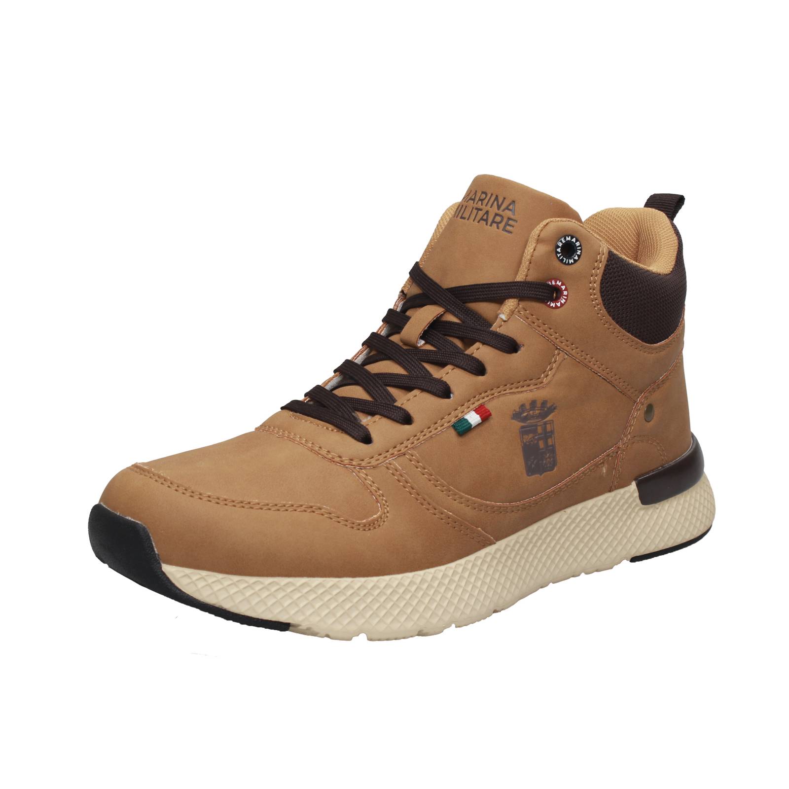 MARINA MILITARE Sneakers hautes à mémoire de forme Homme marron