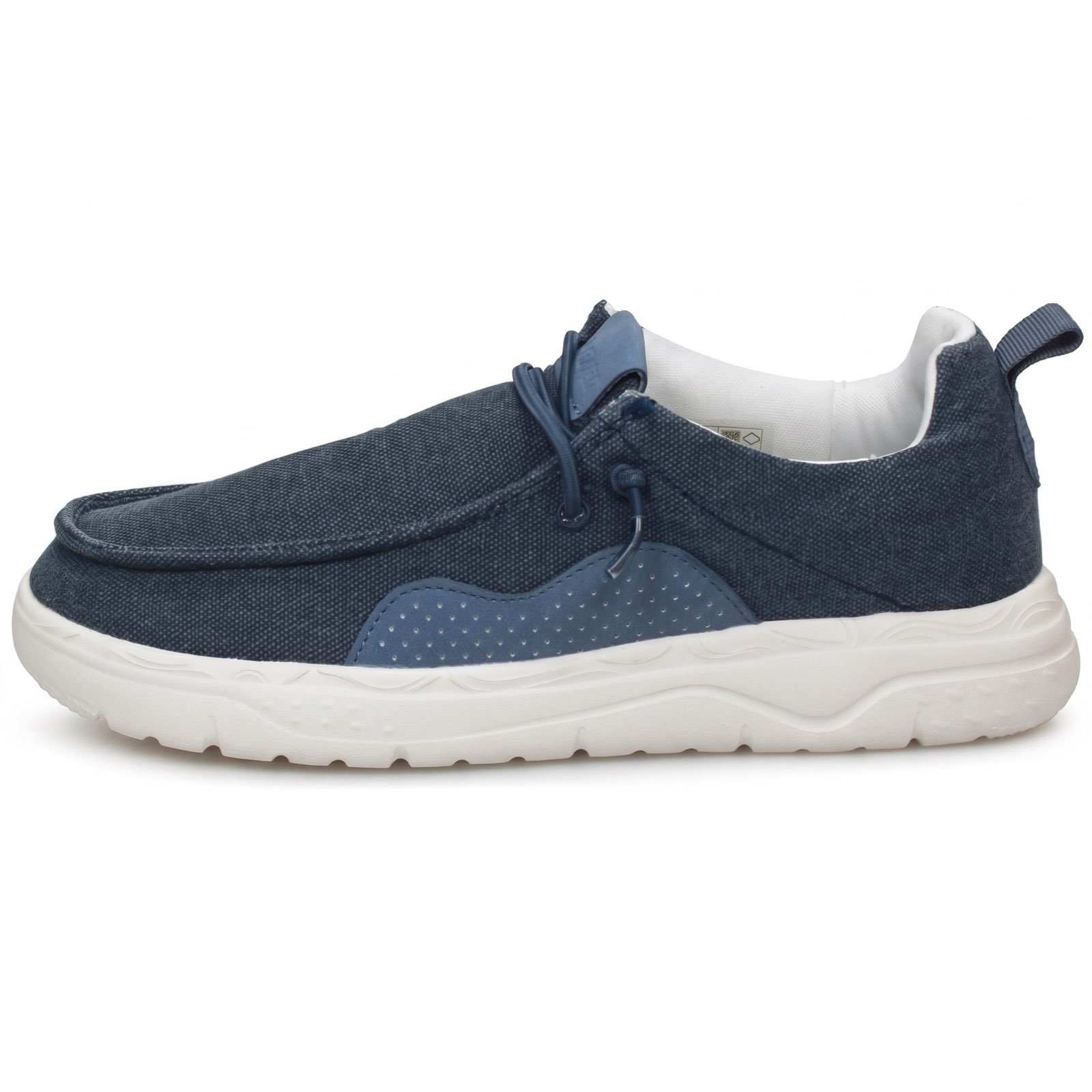 CANGURO Pantoufles en toile Homme bleu Photo 4