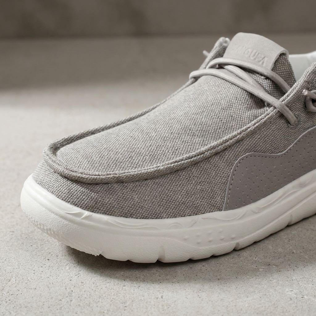 CANGURO Pantoufles en toile Homme gris Photo 5