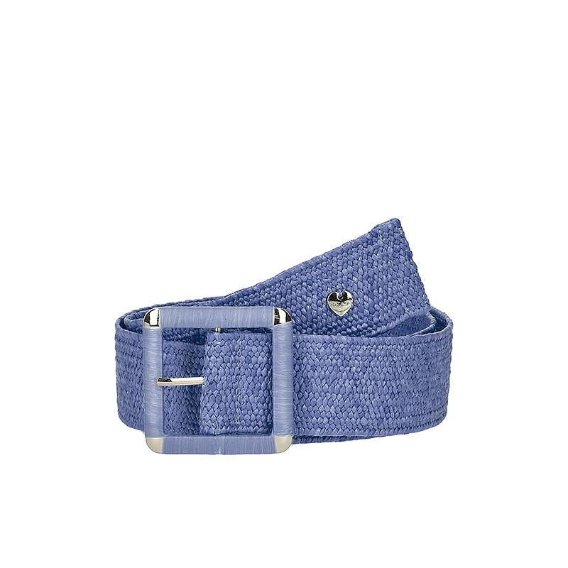 HAT YOU Ceinture élastique unie Femme bleu
