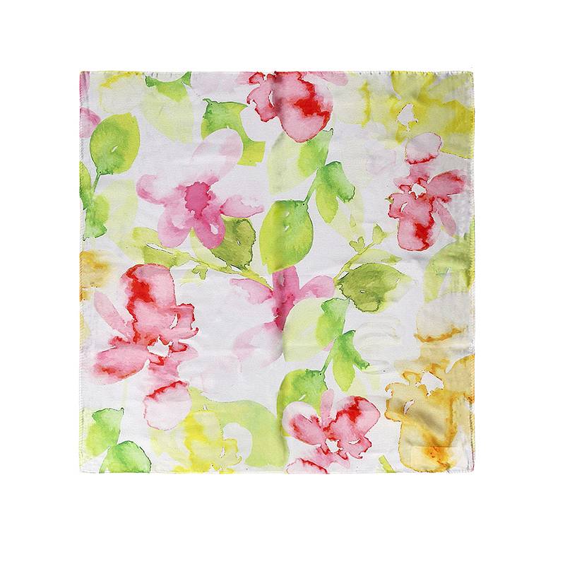 HAT YOU écharpe florale aquarelle Femme jaune