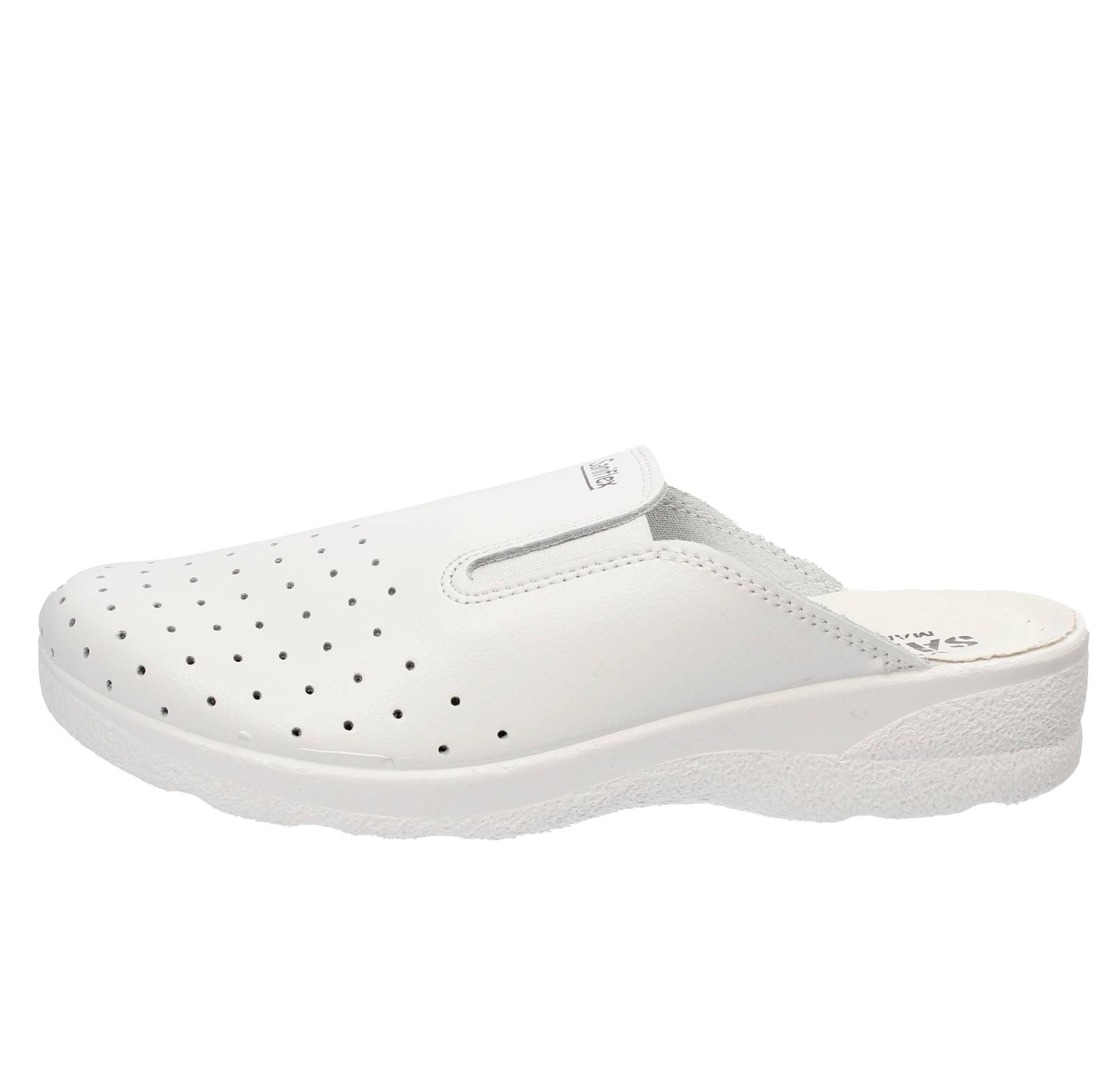 SANIFLEX Hygieneschuhe aus Leder Herren weiß Foto 3