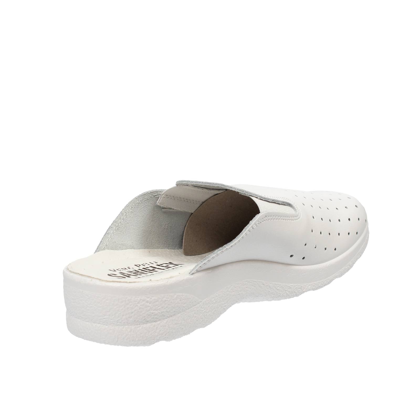 SANIFLEX Hygieneschuhe aus Leder Herren weiß Foto 4