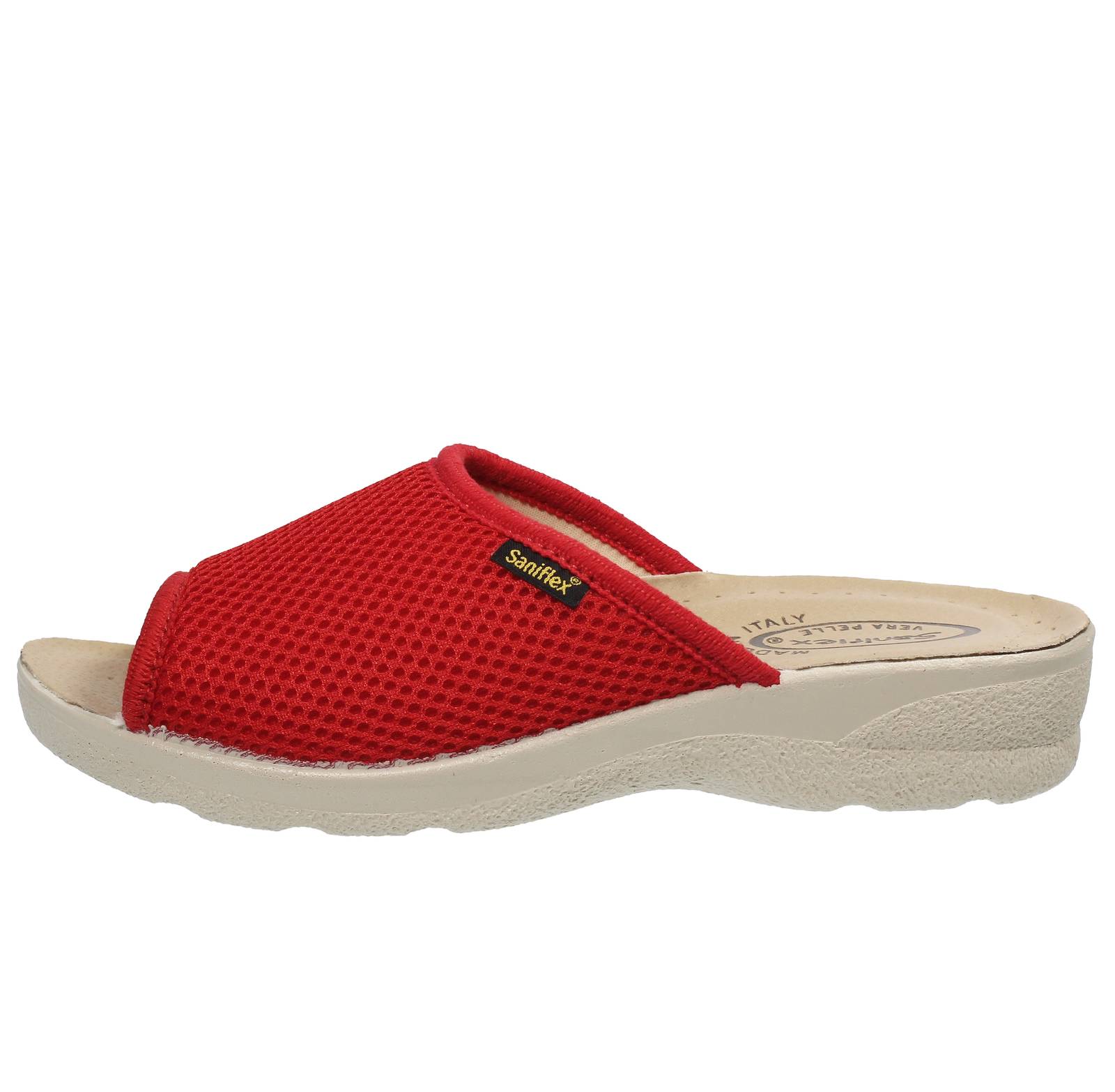 SANIFLEX Ciabatte sanitarie in tessuto rouge Ciabatte Fascia Donna 80918 10