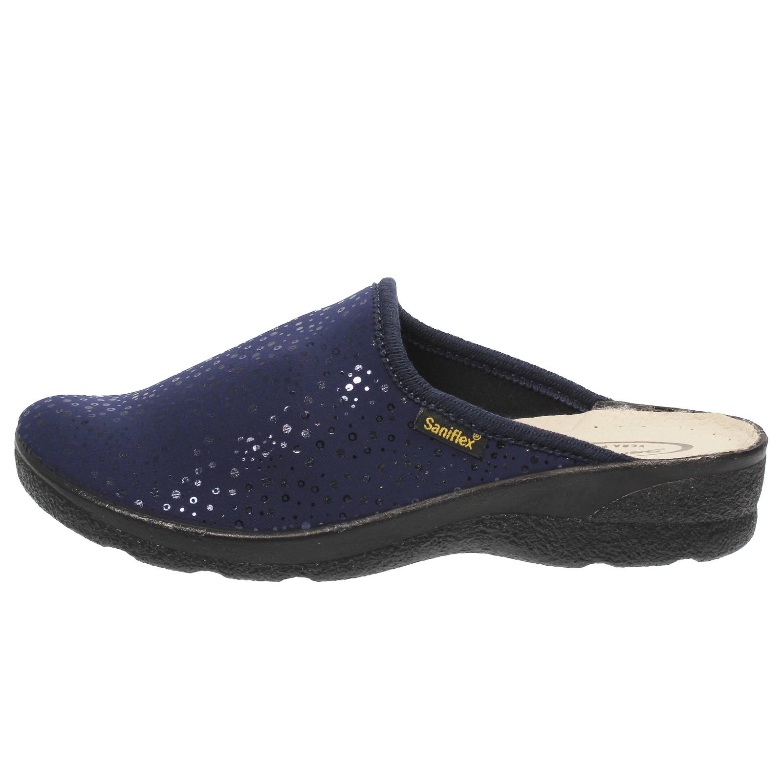 SANIFLEX Pantofole sanitarie in tessuto blue Ciabatte Pantofole Donna 8354 10