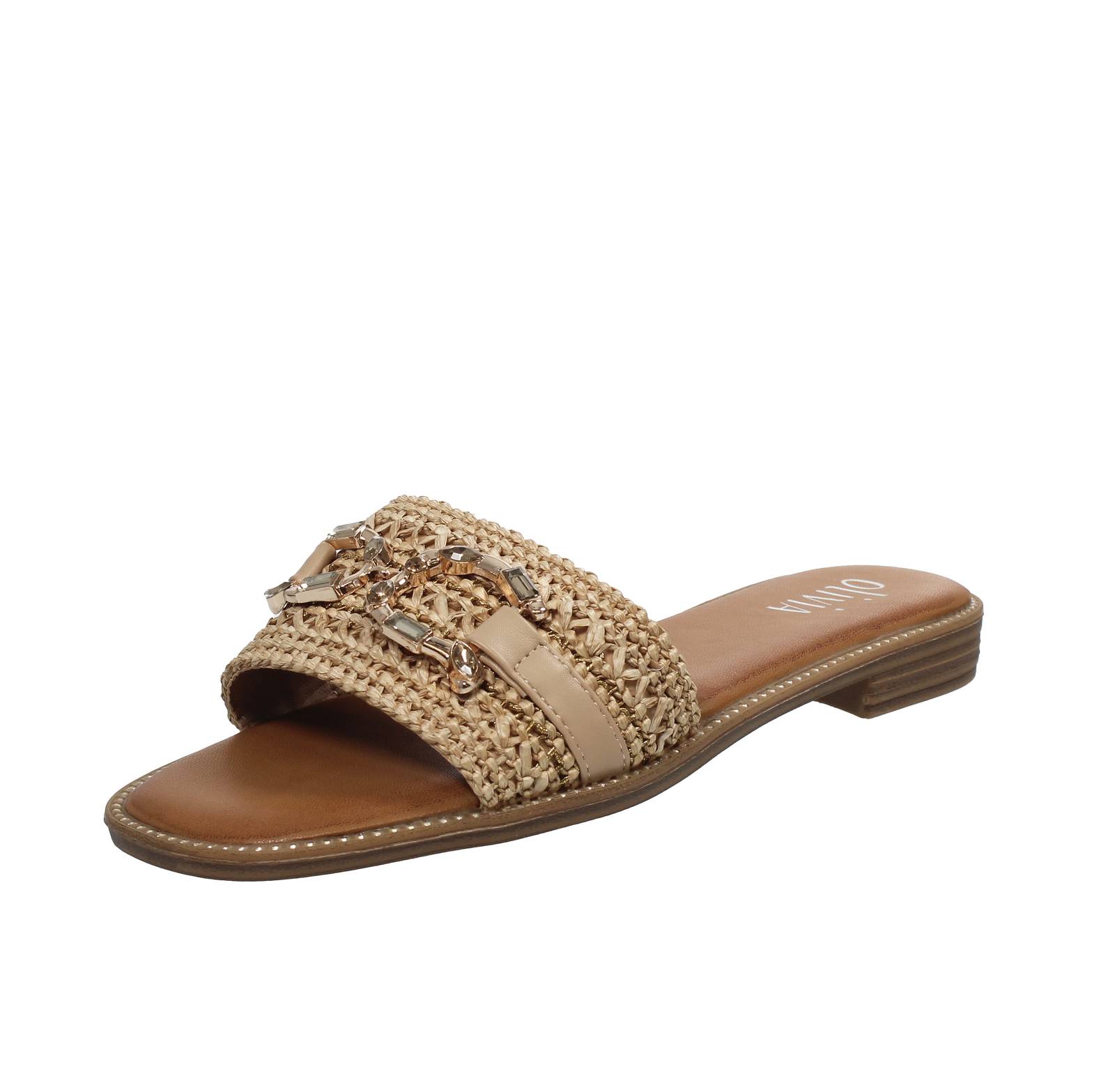 Марина Торрес Стоффпантоффельн в хаки - Группа Дамена Шухе Пантолеттен