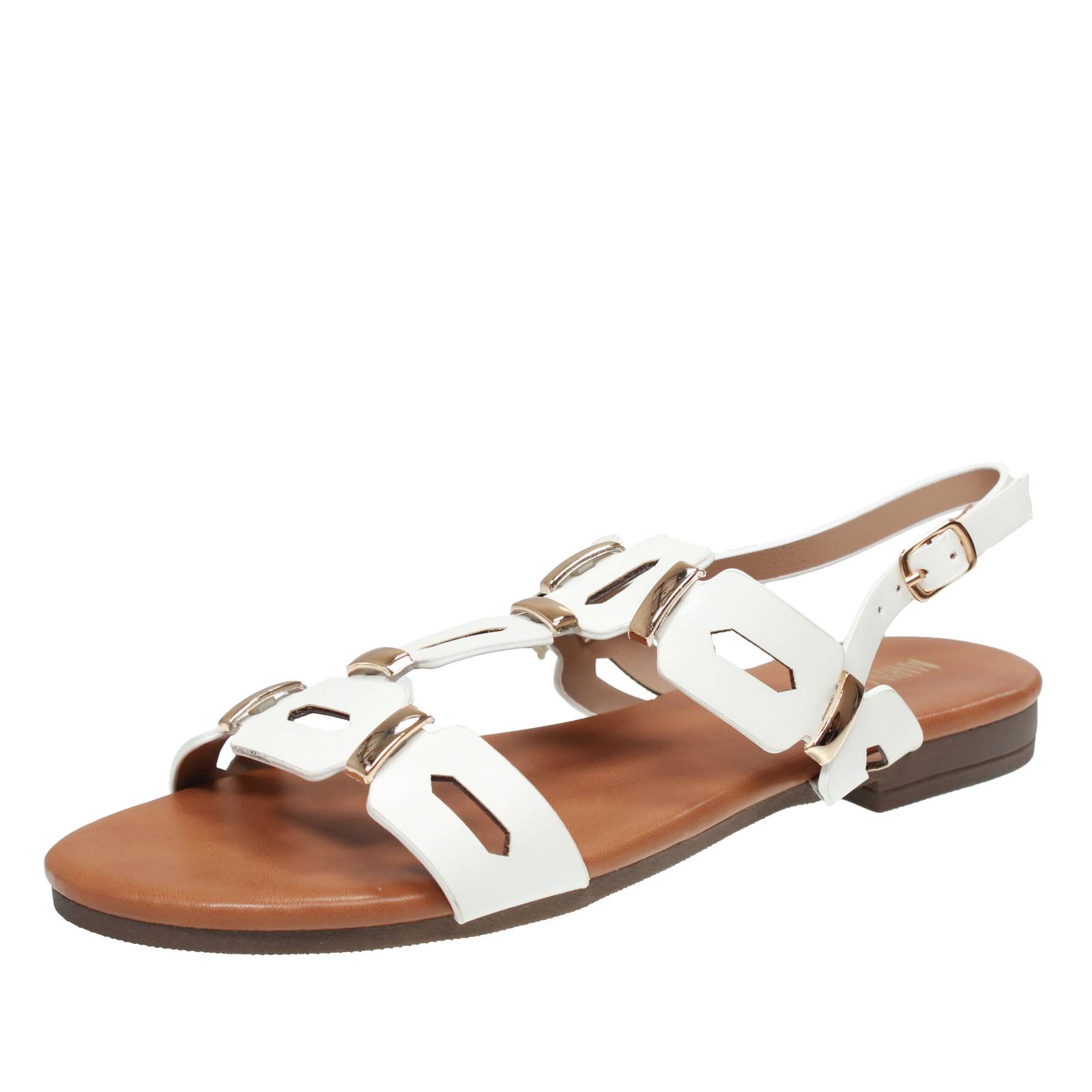 MARINA TORRES Low strap sandals Woman white Photo 1