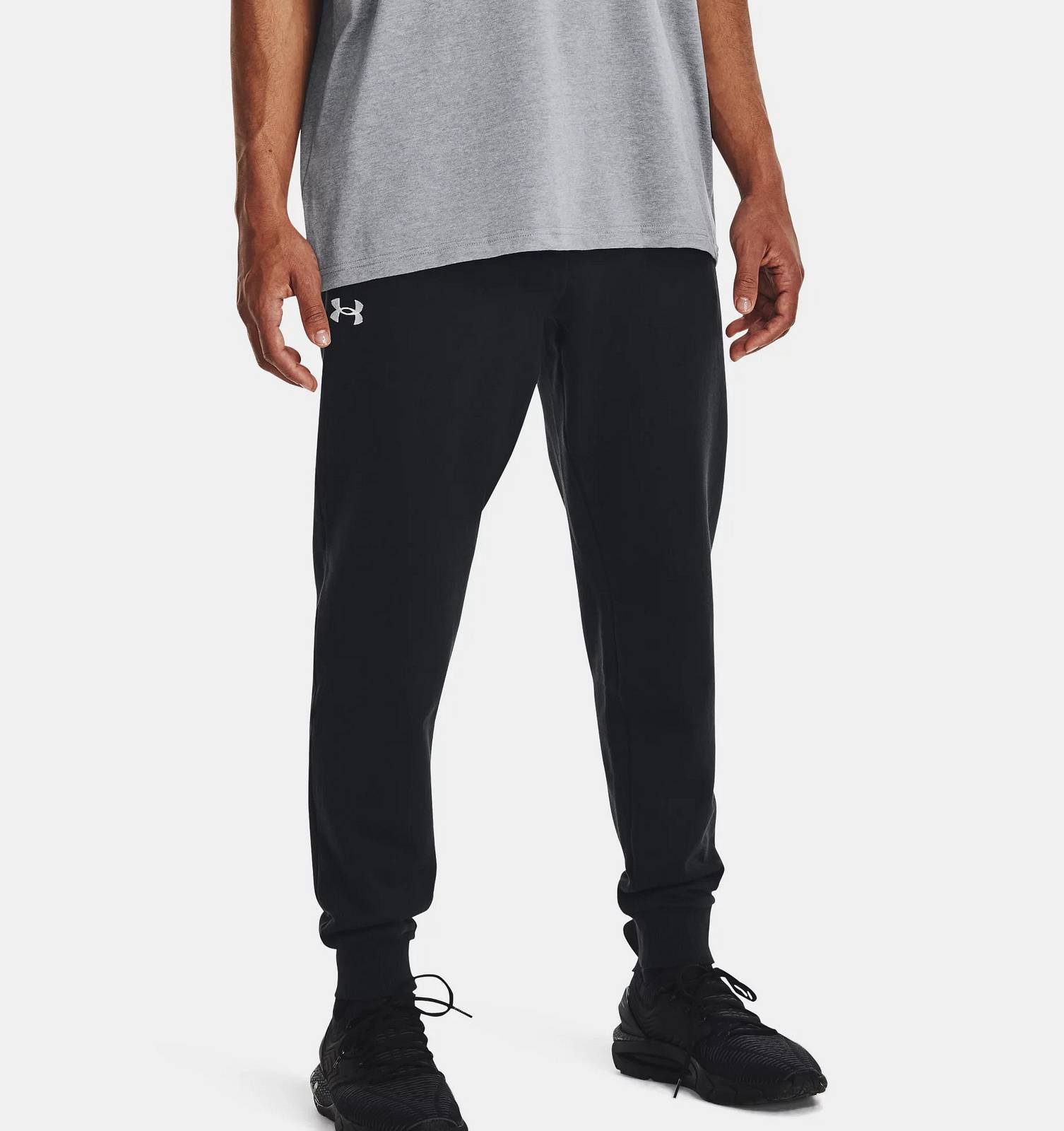 UNDER ARMOUR Jogger Rival Fleece - Pantalone in Felpa  Uomo nero Foto 2