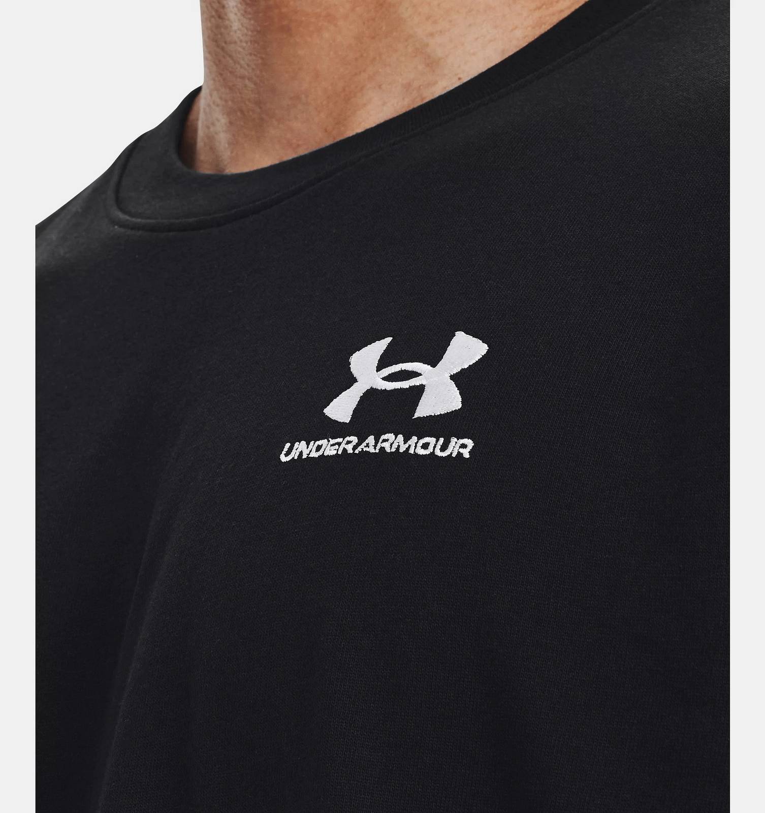 UNDER ARMOUR Tee Small Embroidered Logo - T-Shirt a Manica Corta Uomo nero Foto 4