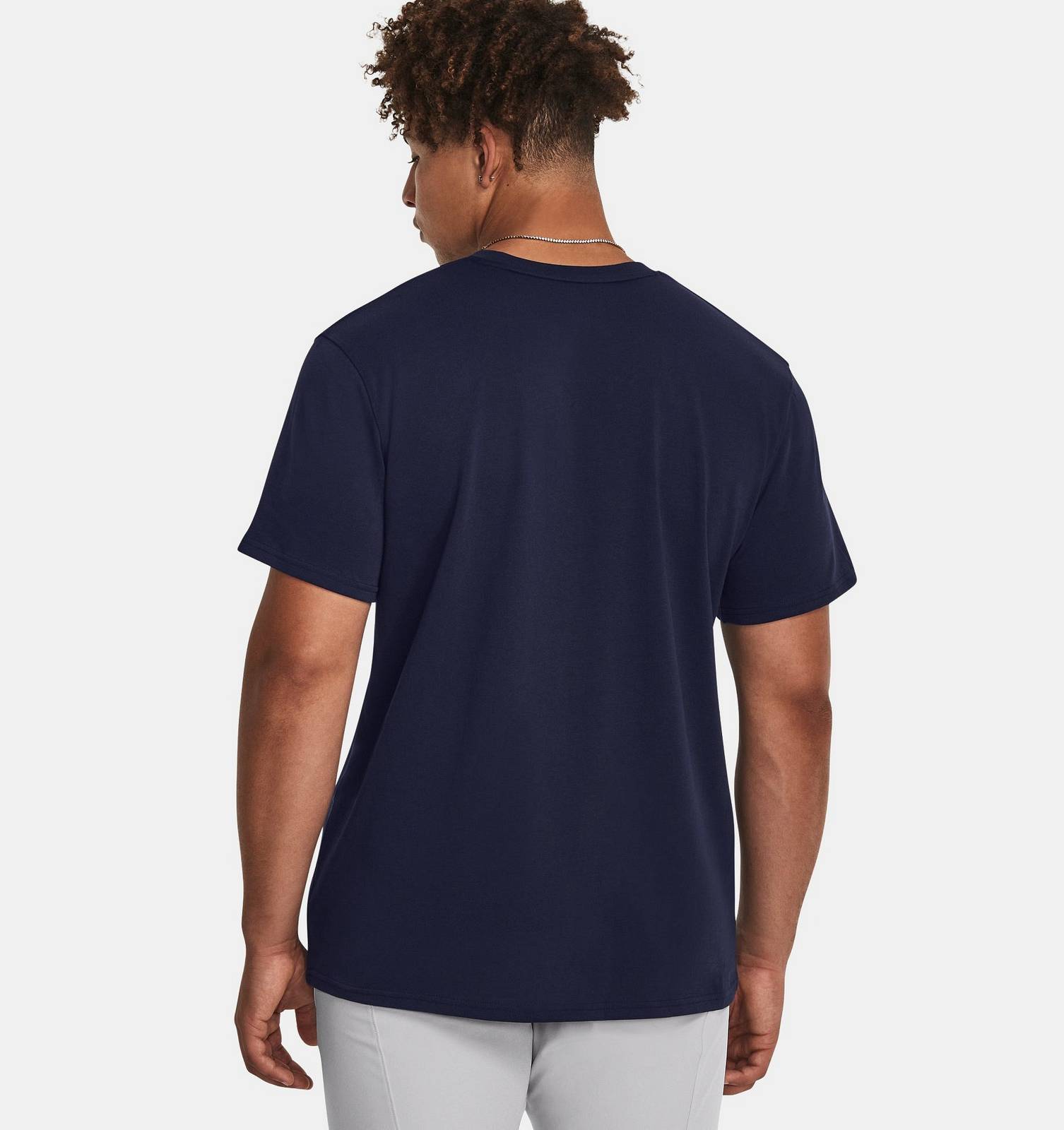 UNDER ARMOUR Tee Small Embroidered Logo - T-Shirt a Manica Corta Uomo blu Foto 3