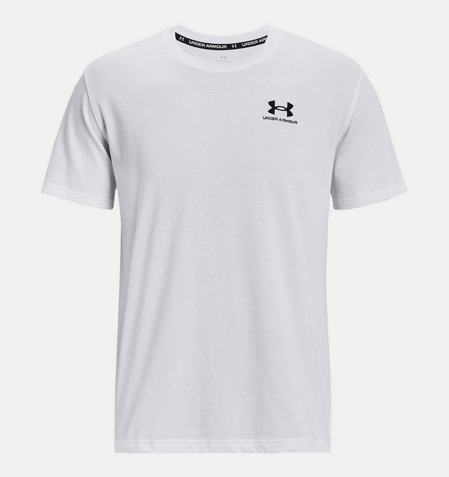 UNDER ARMOUR Tee Small Embroidered Logo - T-Shirt a Manica Corta Uomo bianco