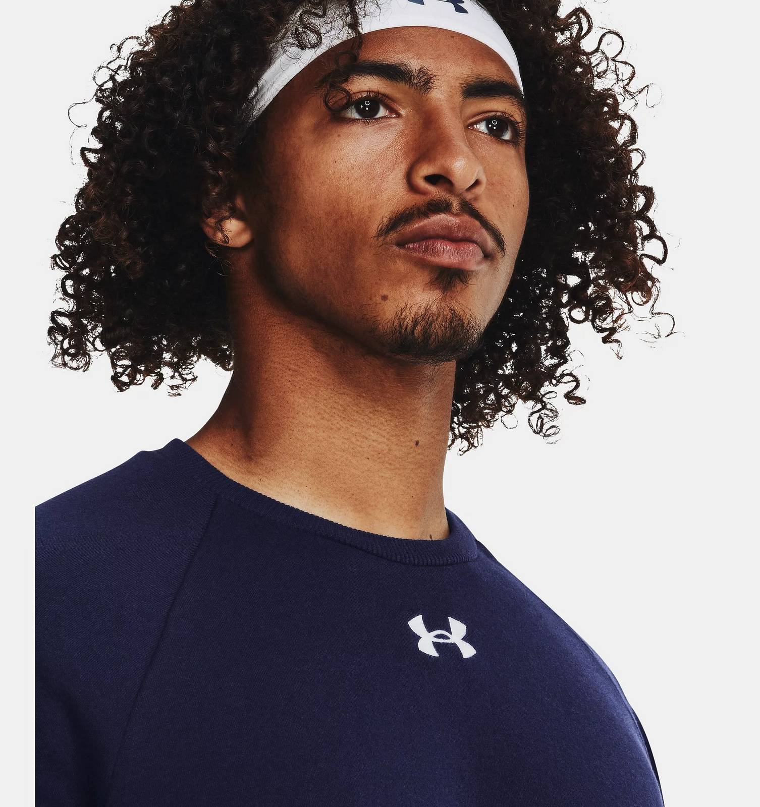 UNDER ARMOUR Rival Fleece Crew - Felpa a Girocollo Uomo blu Foto 4