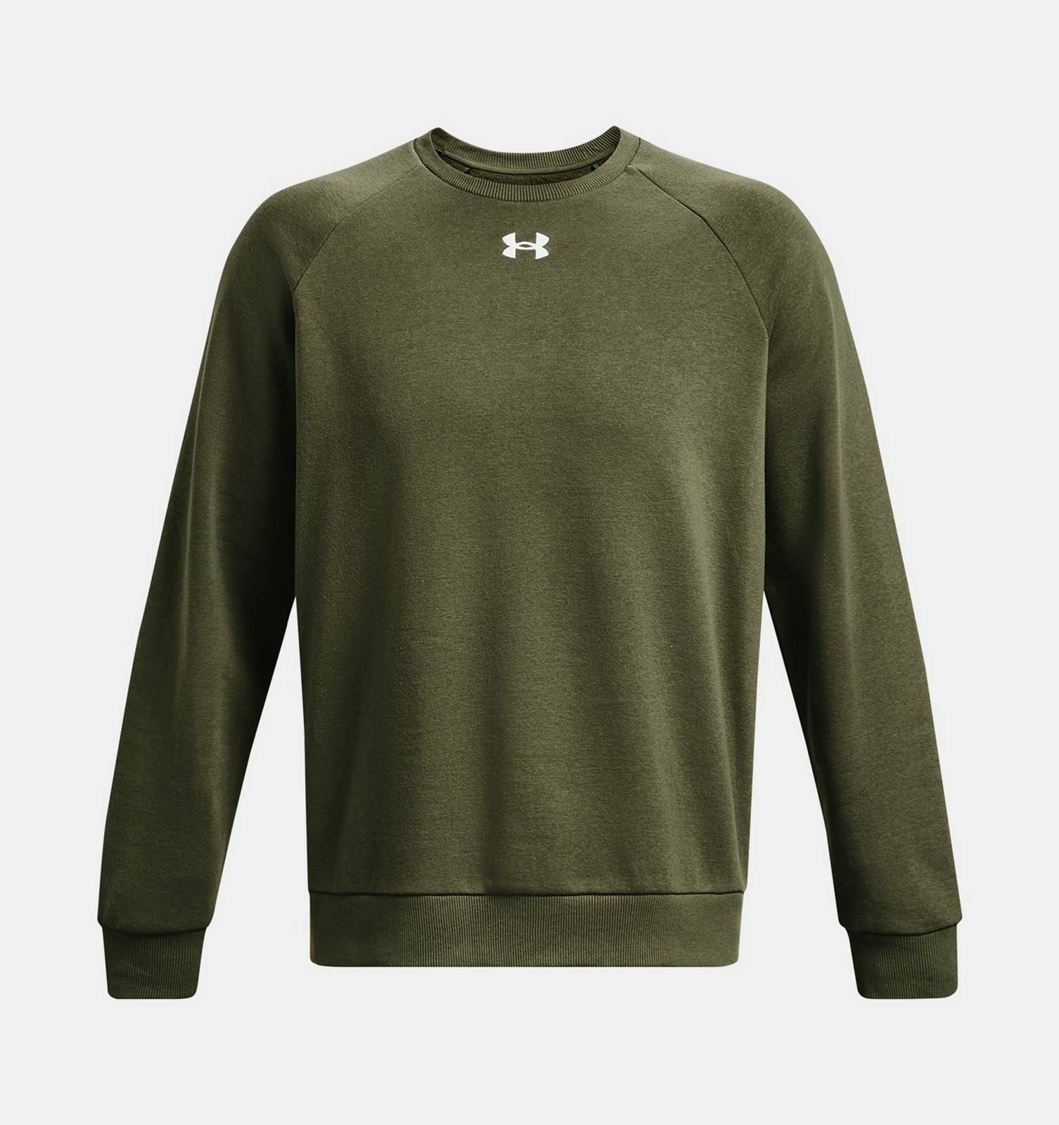 UNDER ARMOUR Rival Fleece Crew - Felpa a Girocollo Uomo verde