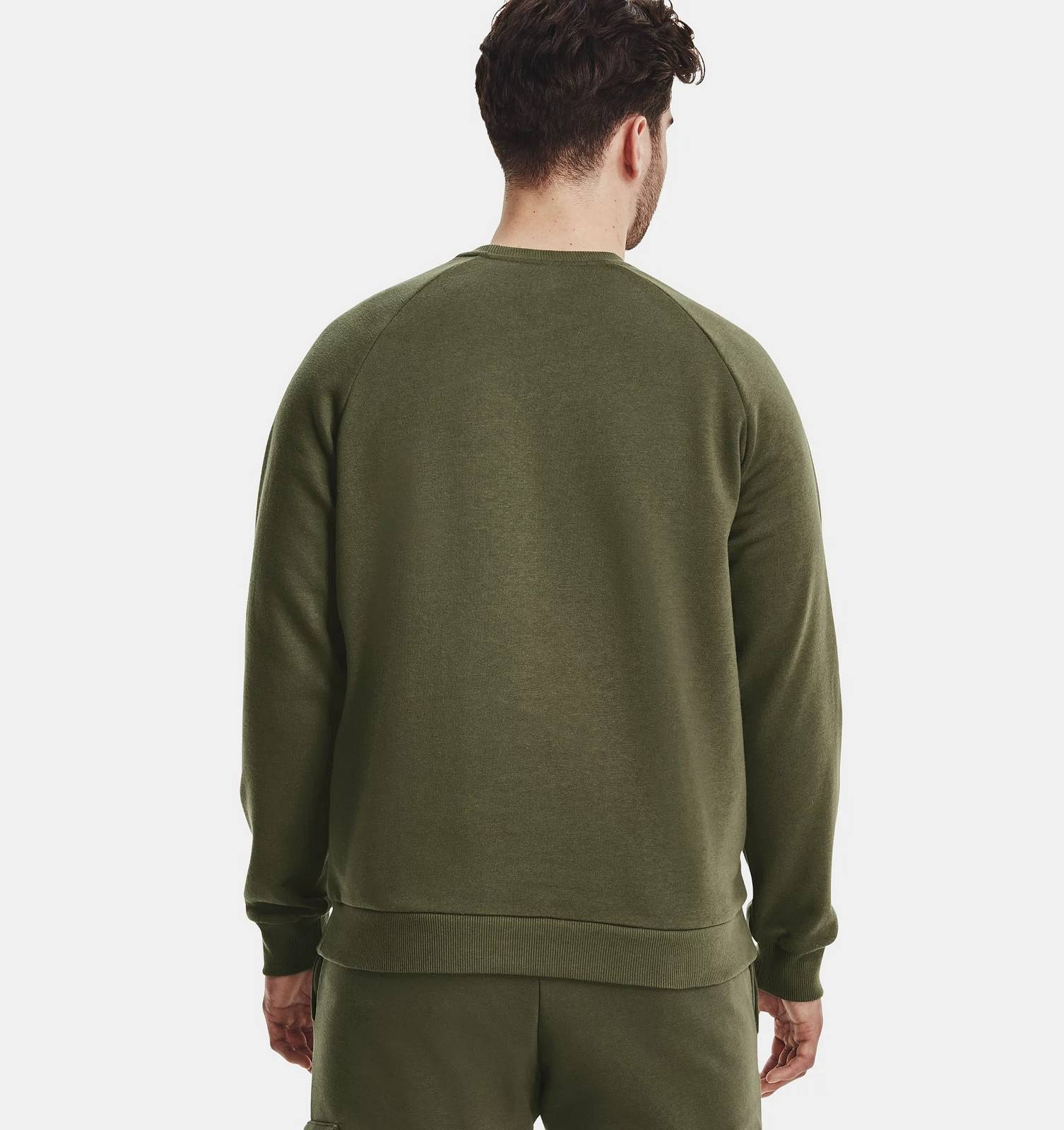 UNDER ARMOUR Rival Fleece Crew - Felpa a Girocollo Uomo verde Foto 3