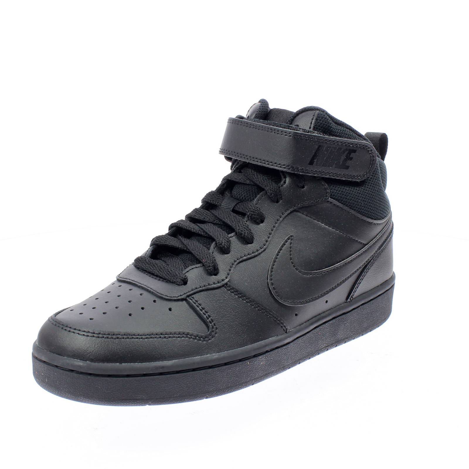 NIKE Court Borough Mid 2 GS - Retro Basketball Sneakers Kinder schwarz