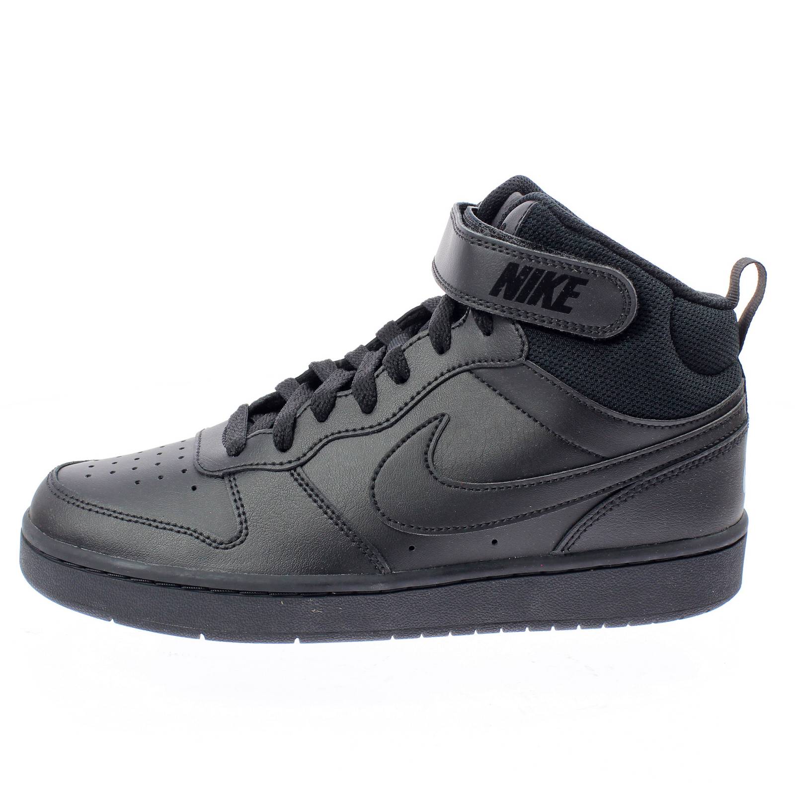 NIKE Court Borough Mid 2 GS - Sneakers Retro Basketball Kids black Photo 3