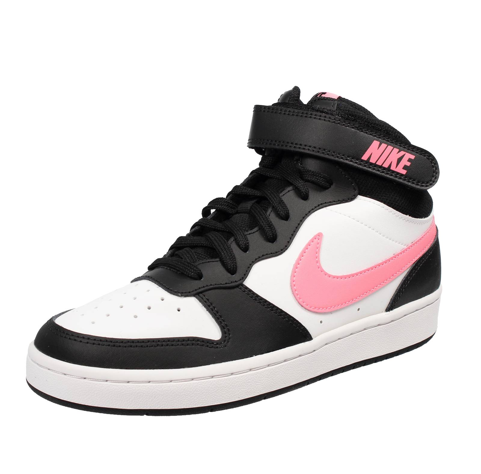 NIKE Court Borough Mid 2 GS - Retro Basketball Sneakers Kinder schwarz