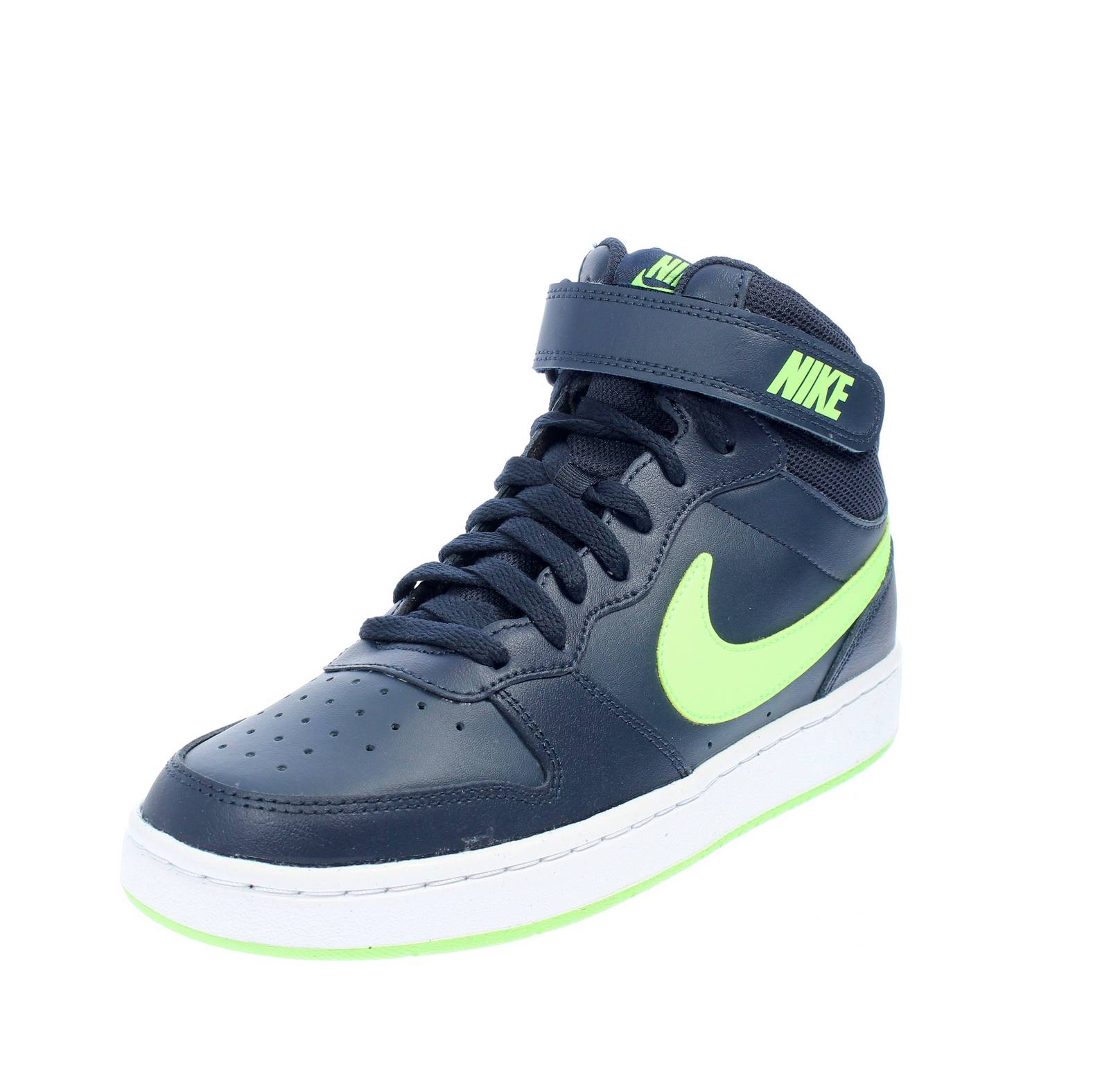 NIKE Court Borough Mid 2 GS - Retro Basketball Sneakers Kinder blau
