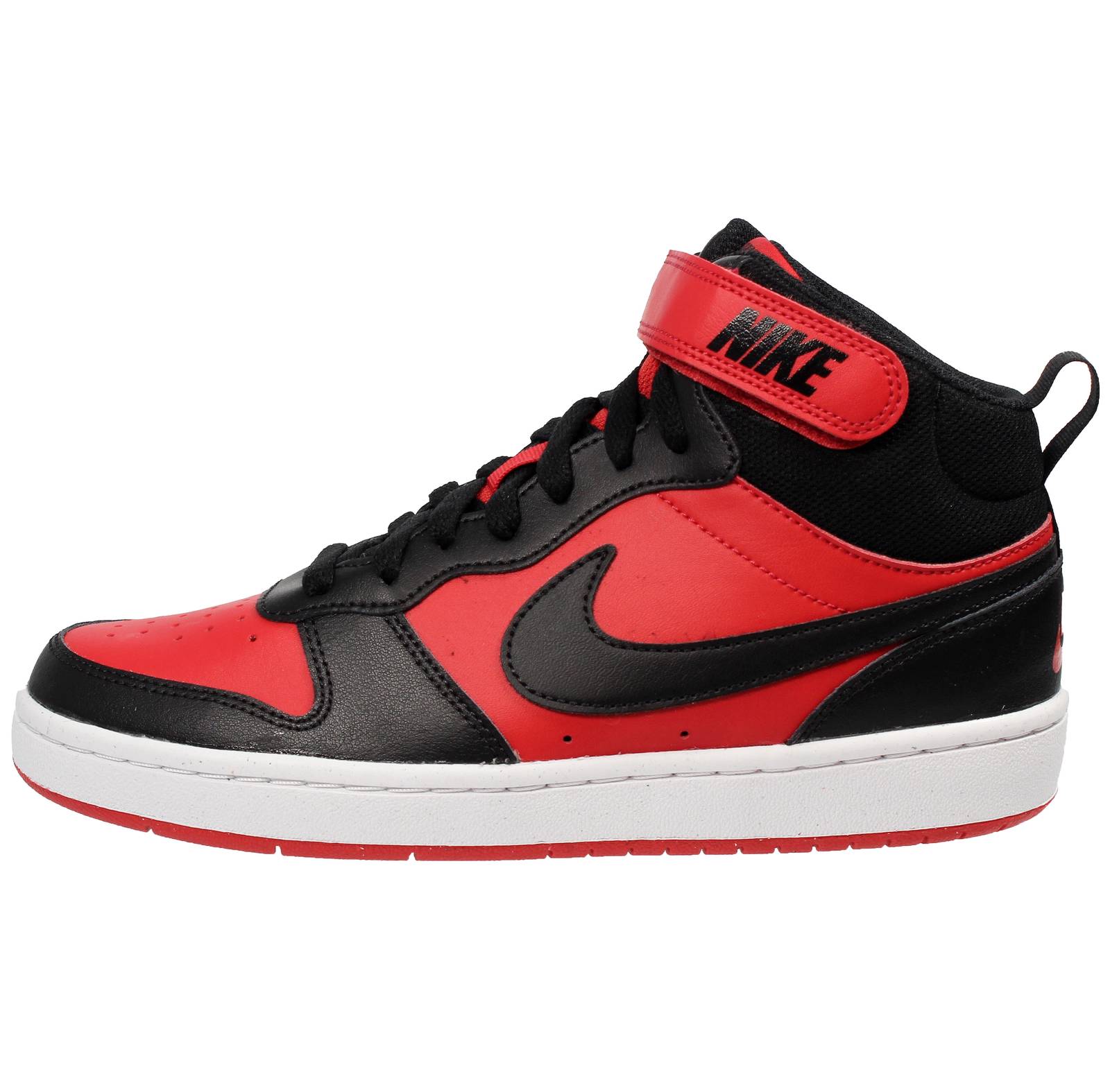 NIKE Court Borough Mid 2 GS - Sneakers Retro Basketball Kids red Photo 3