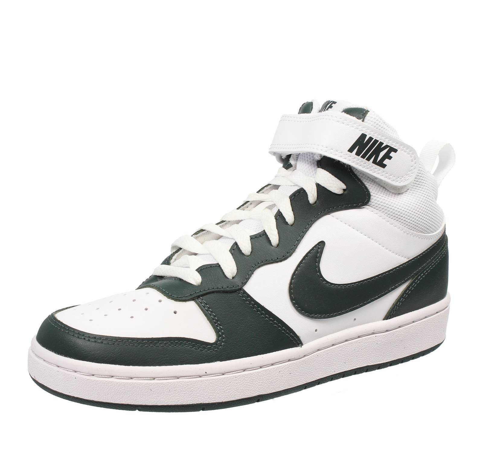 NIKE Court Borough Mid 2 GS - Retro Basketball Sneakers Kinder weiß