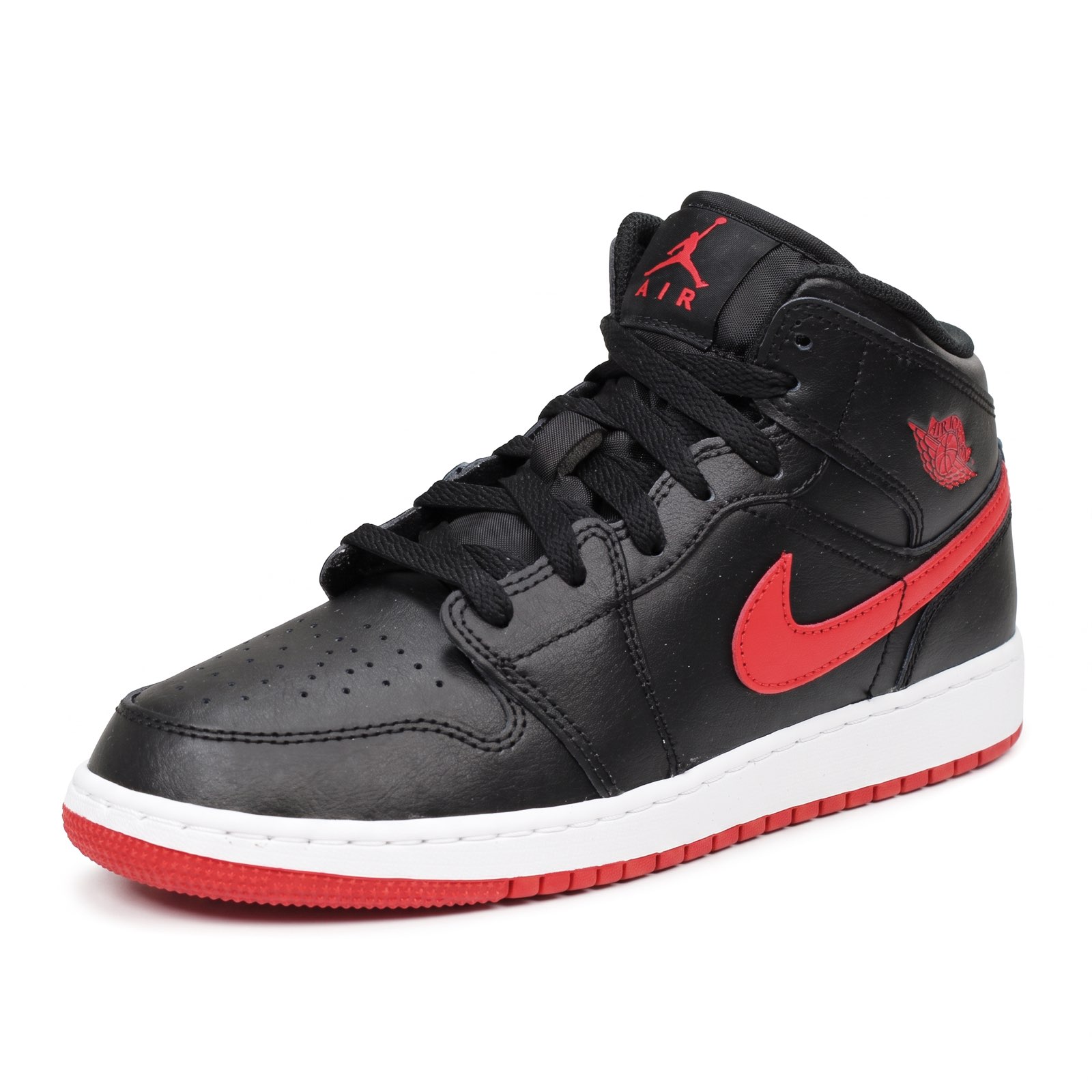 NIKE Air Jordan 1 Mid Junior nero
