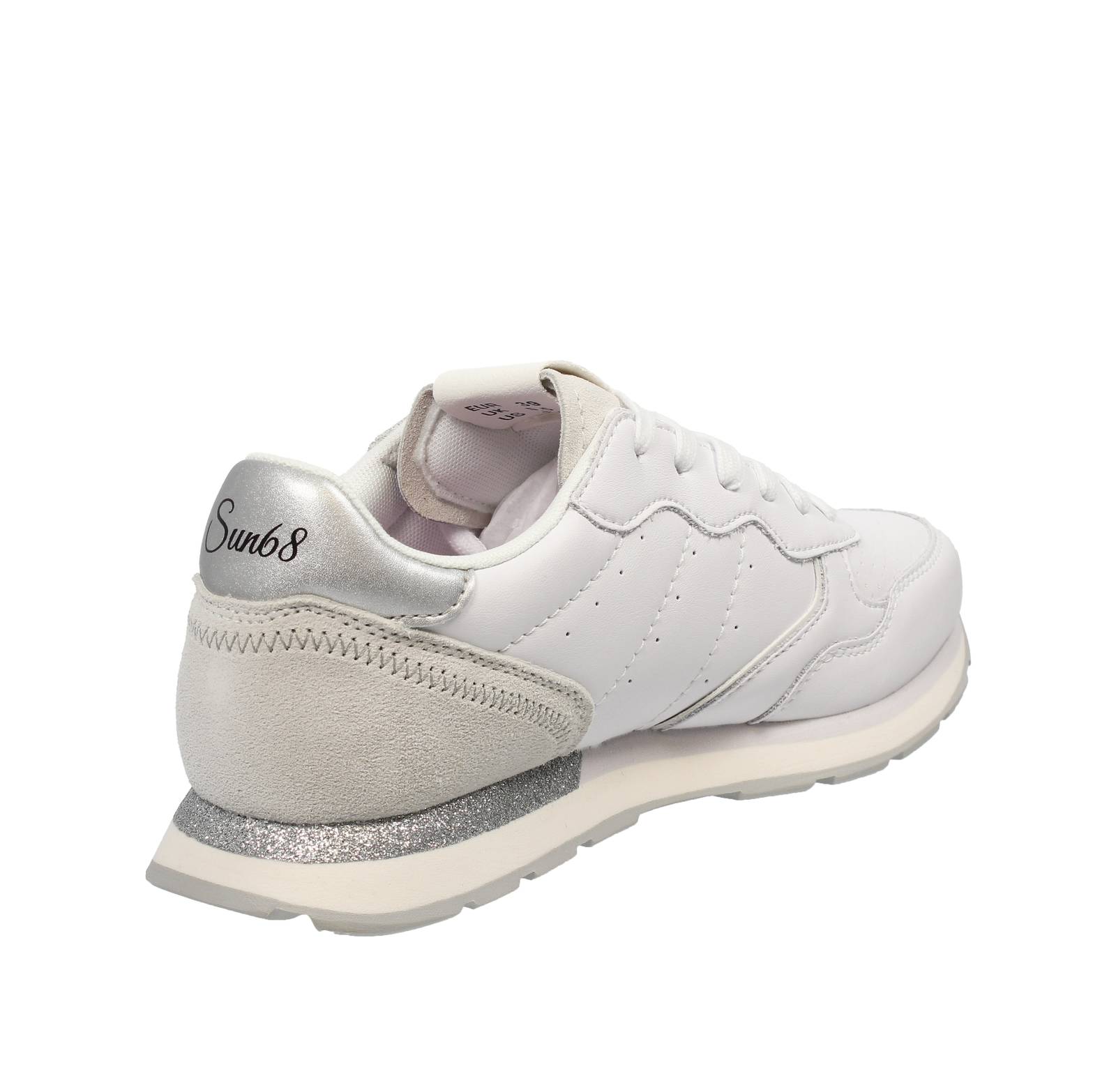 SUN 68 Big Ally - Sneakers in Pelle Junior bianco Foto 4