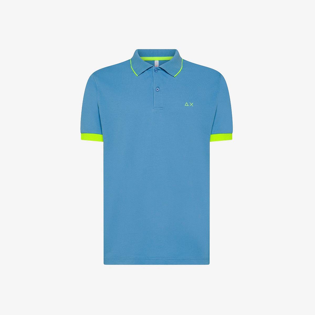 Sun 68 Polo Small Stripes Fluo Jeans - Gre XXXL Herrenbekleidung T-Shirts 19190₽