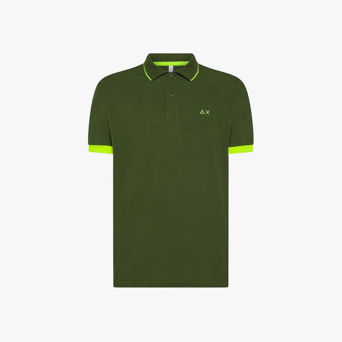 Sun 68 Poloshirt Small Stripes Fluo Green - Gre XXXL Herrenbekleidung T-Shirts 19190₽