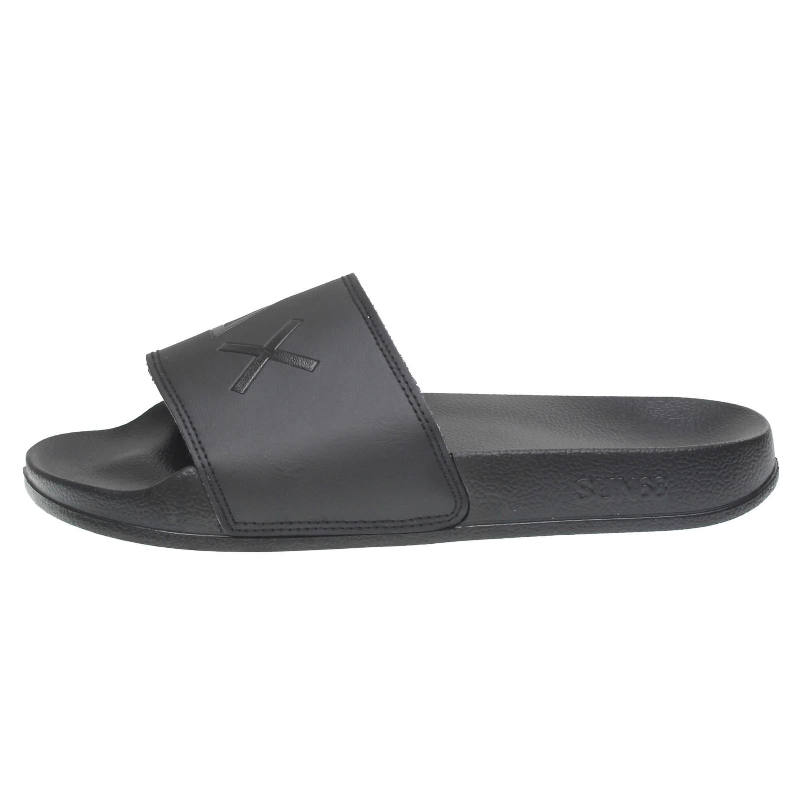SUN 68 Pantoufles à logo Homme noir Photo 3