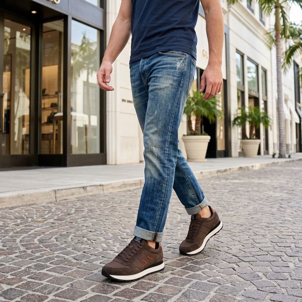 SUN 68 Tom Solid Man brown Photo 2