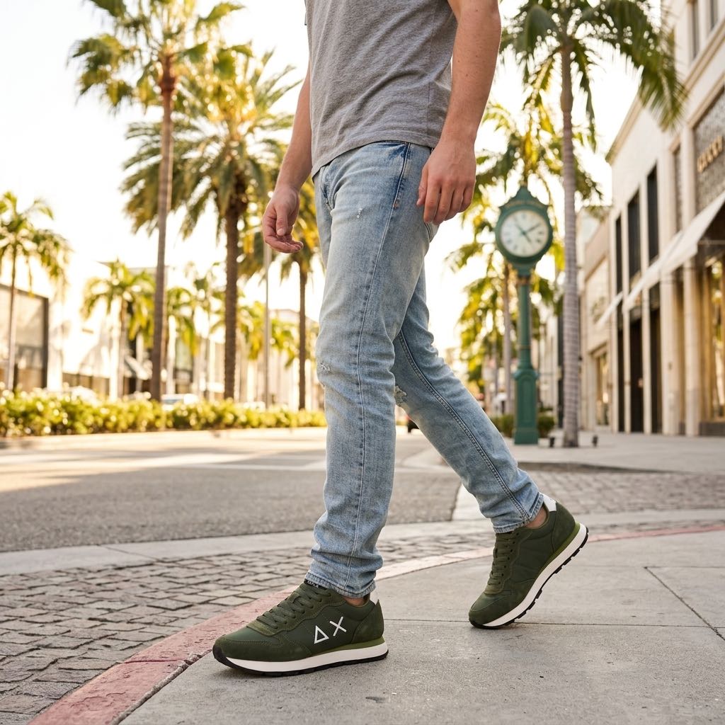 SUN 68 Tom Solid Man green Photo 2