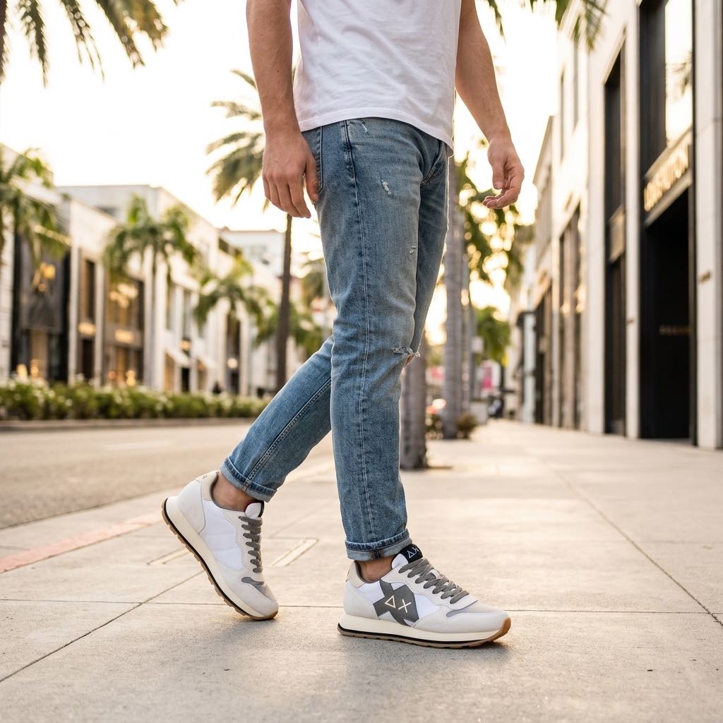 SUN 68 Jaki 2.0 Bicolor Man beige Photo 2