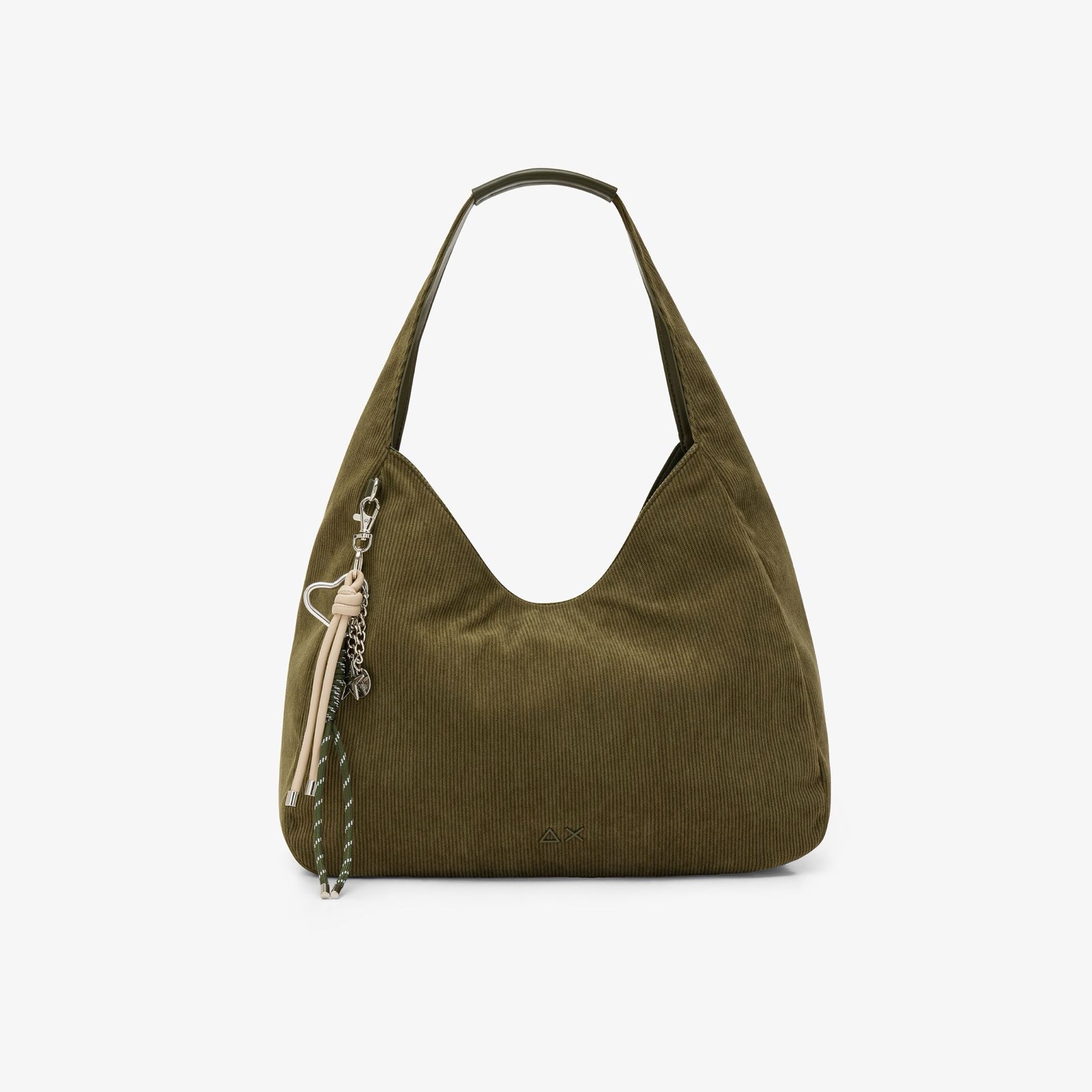 SUN 68 corduroy hobo bag Donna verde
